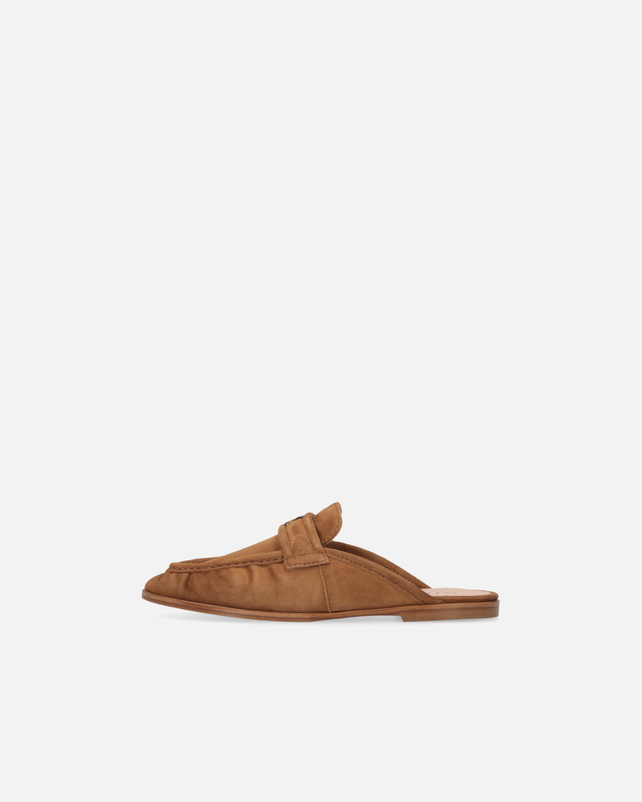 Pinko Suede Flat Heel Sabot Loafers