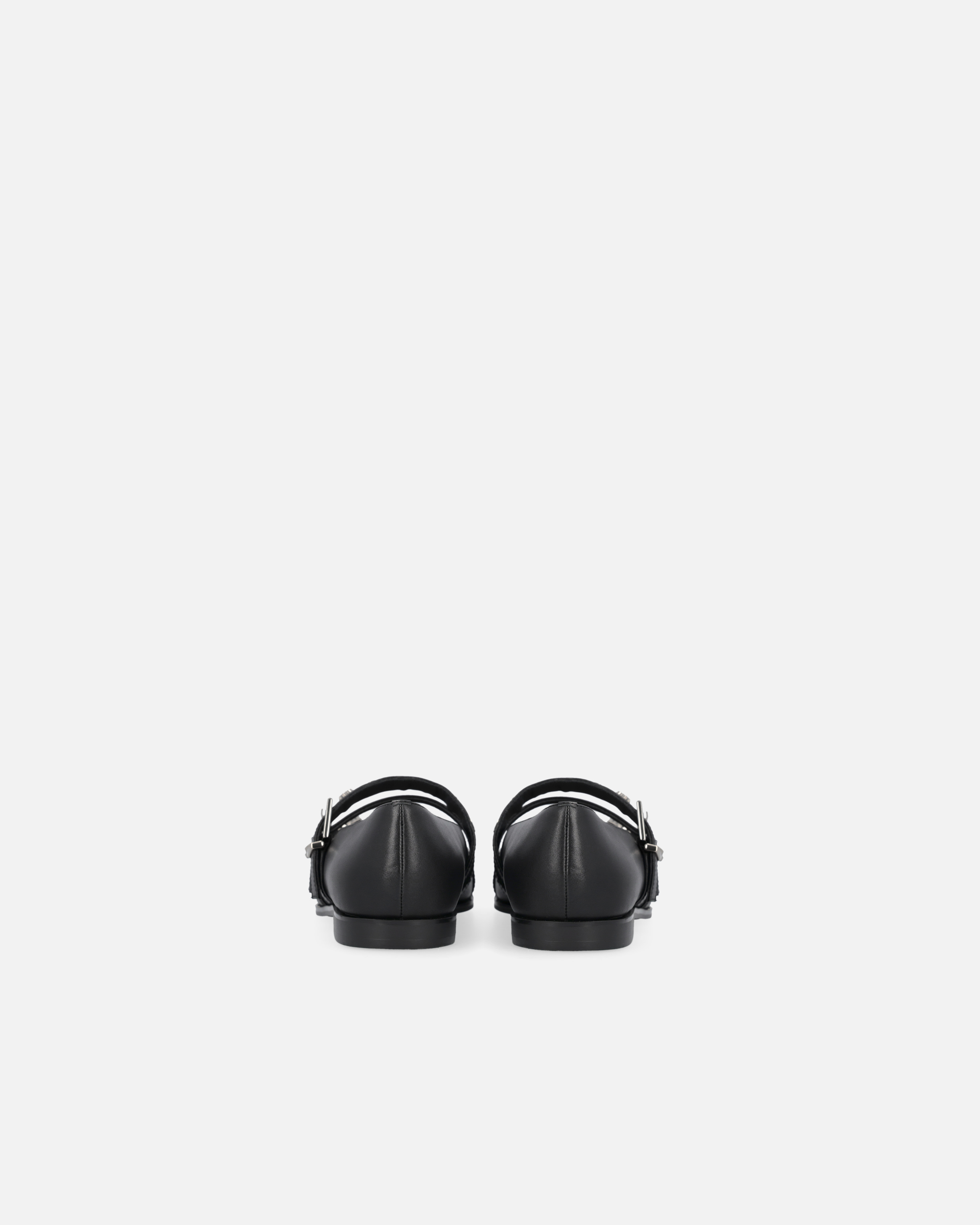 Pinko Ballerines À Bout Pointu En Cuir Clouté In Black