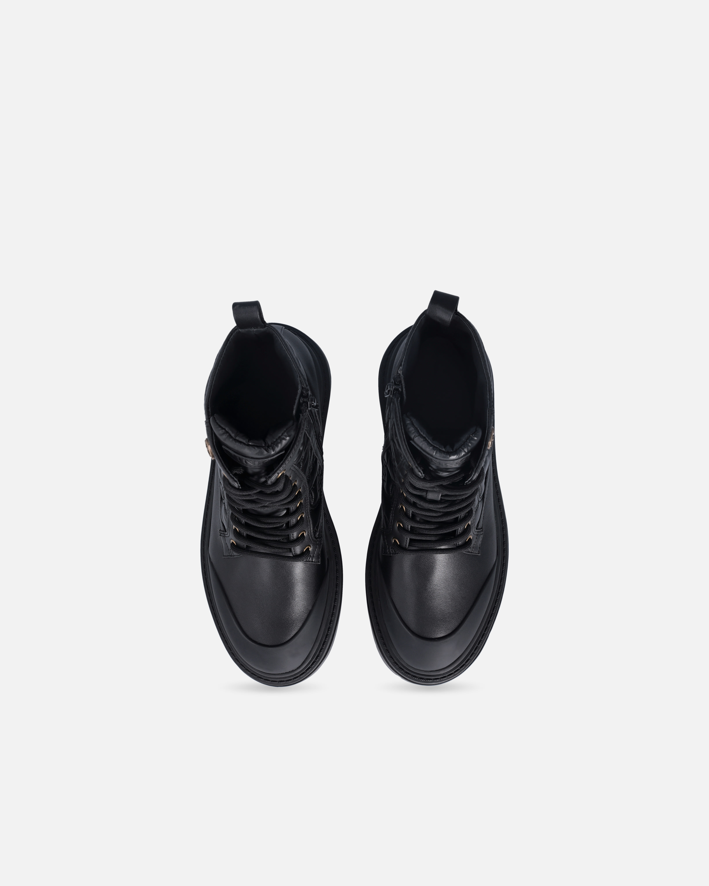 Anfibi in pelle trapuntata con logo Love Birds 8