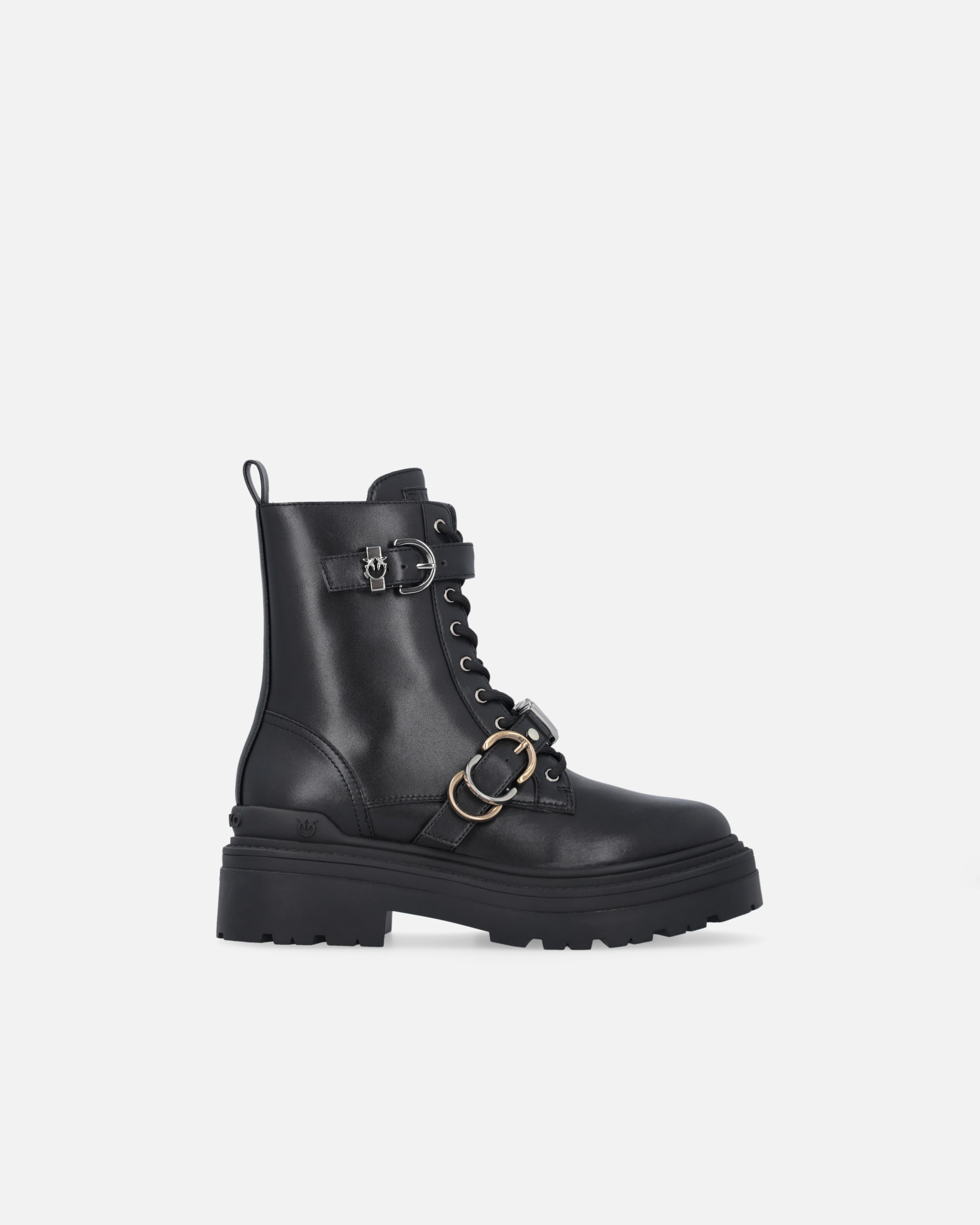 金属嵌花军靴 - 黑色 - large | Pinko 