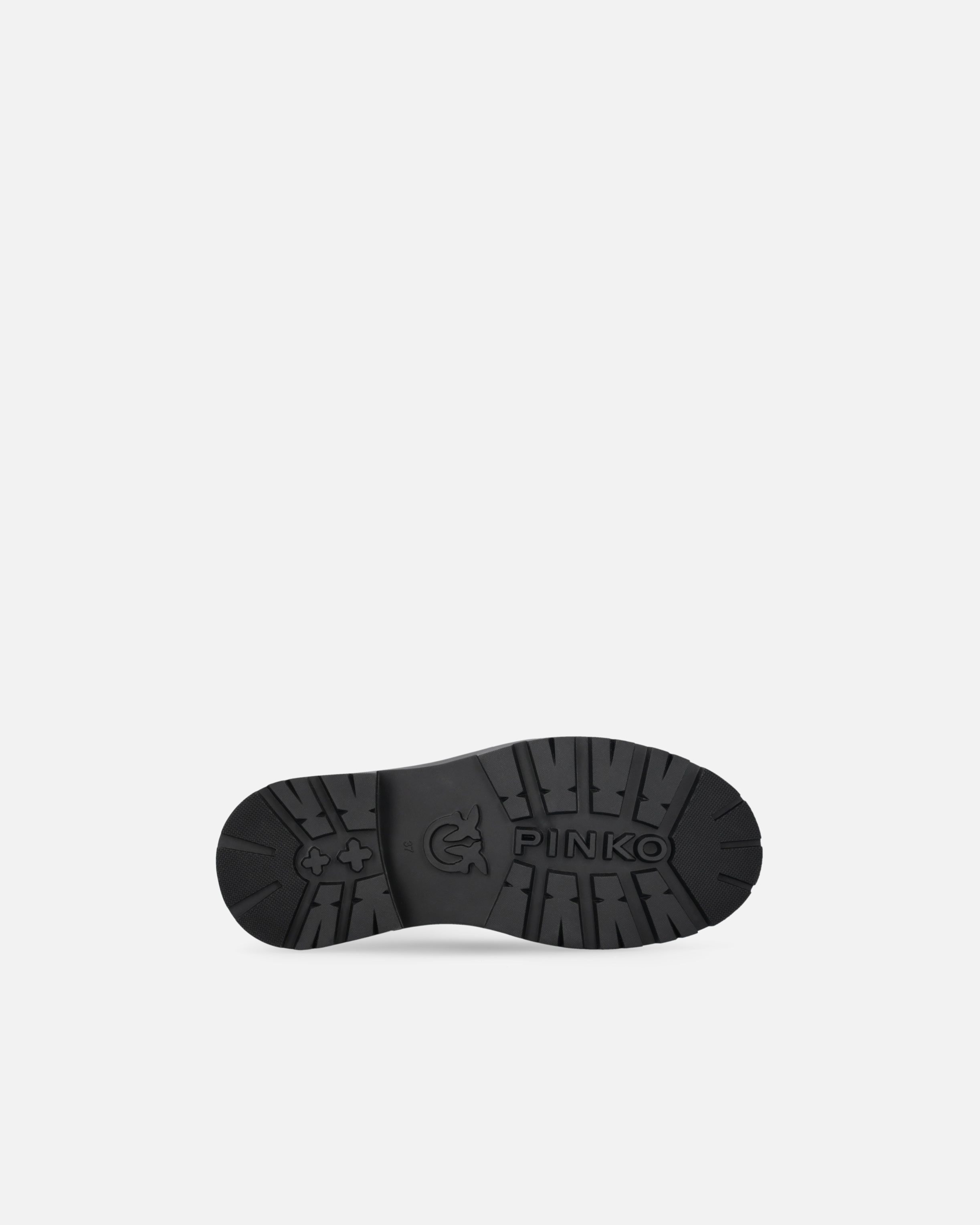 Pinko Booties With Metal Inserts In Black