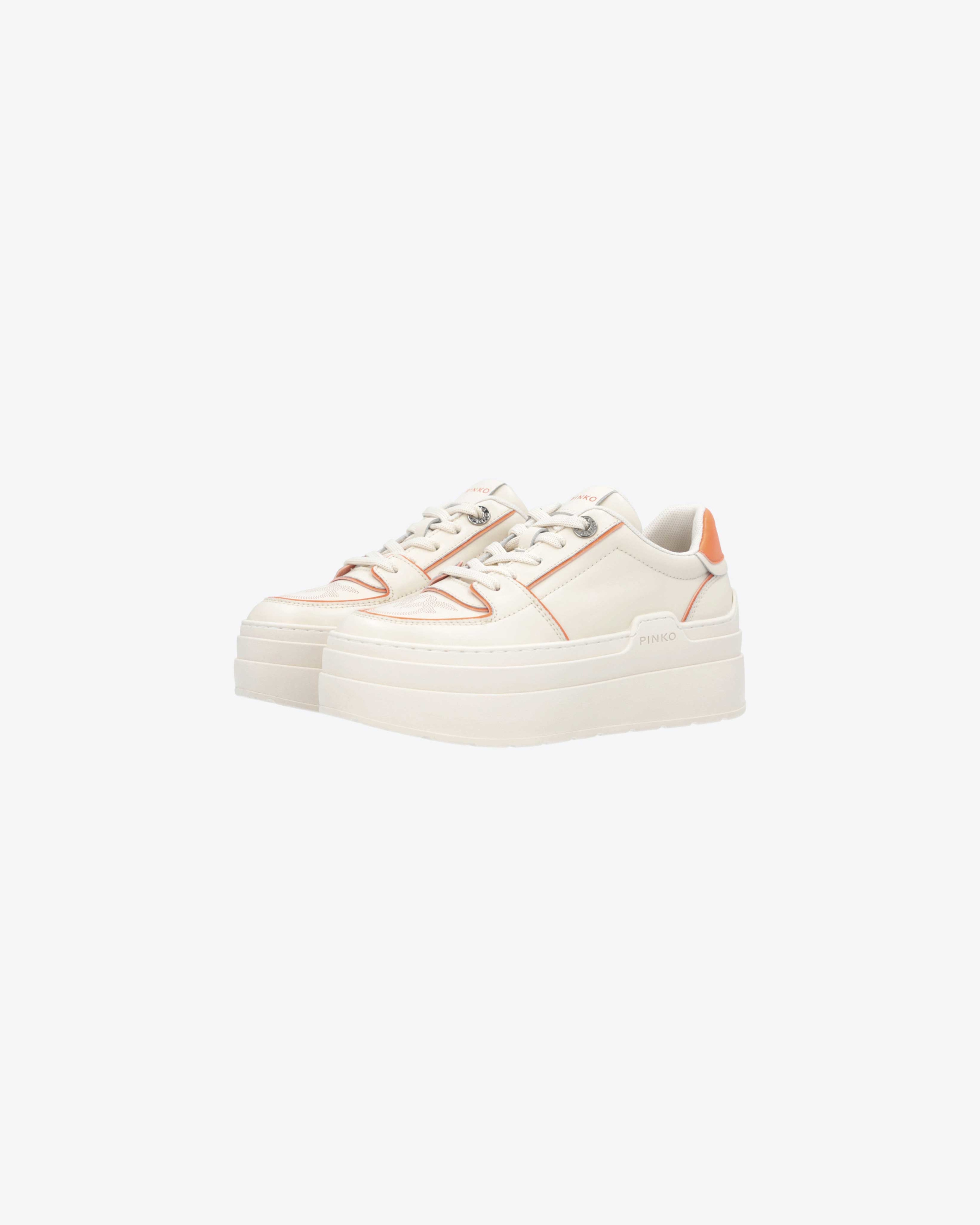 Two tone platform sneakers