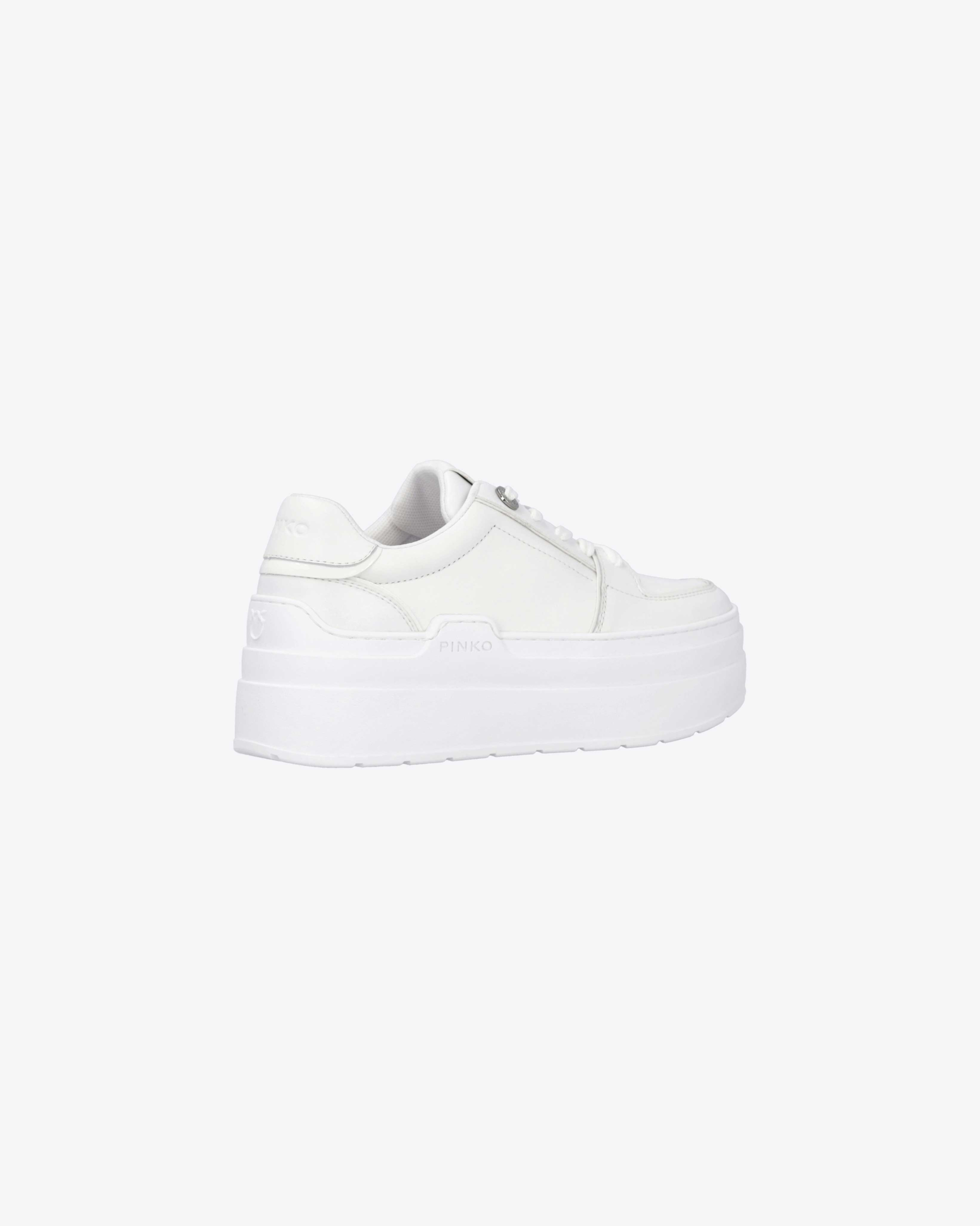 Shop Pinko Sneakers Platform Color Block In Pure White