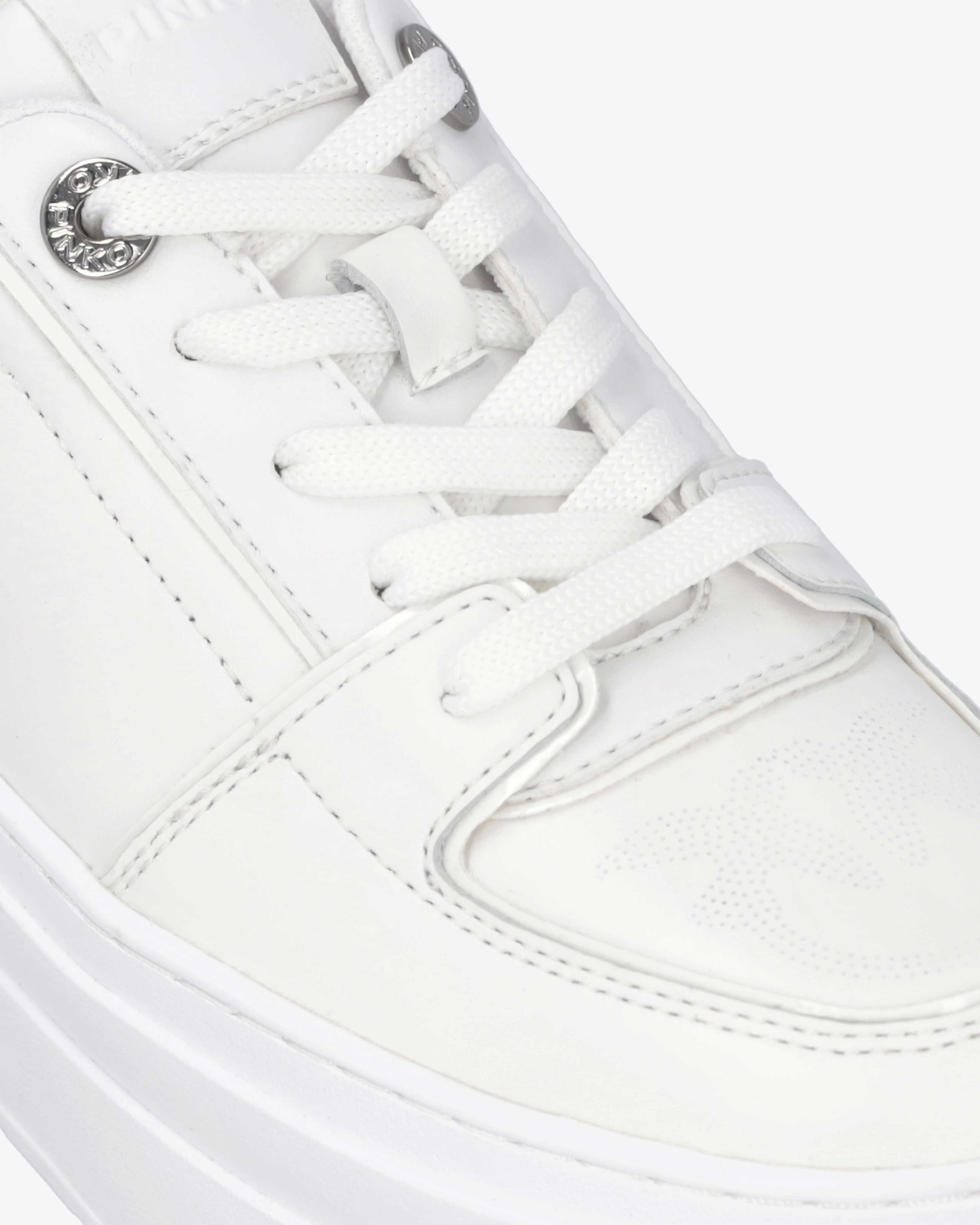 Shop Pinko Sneakers Platform Color Block In Pure White