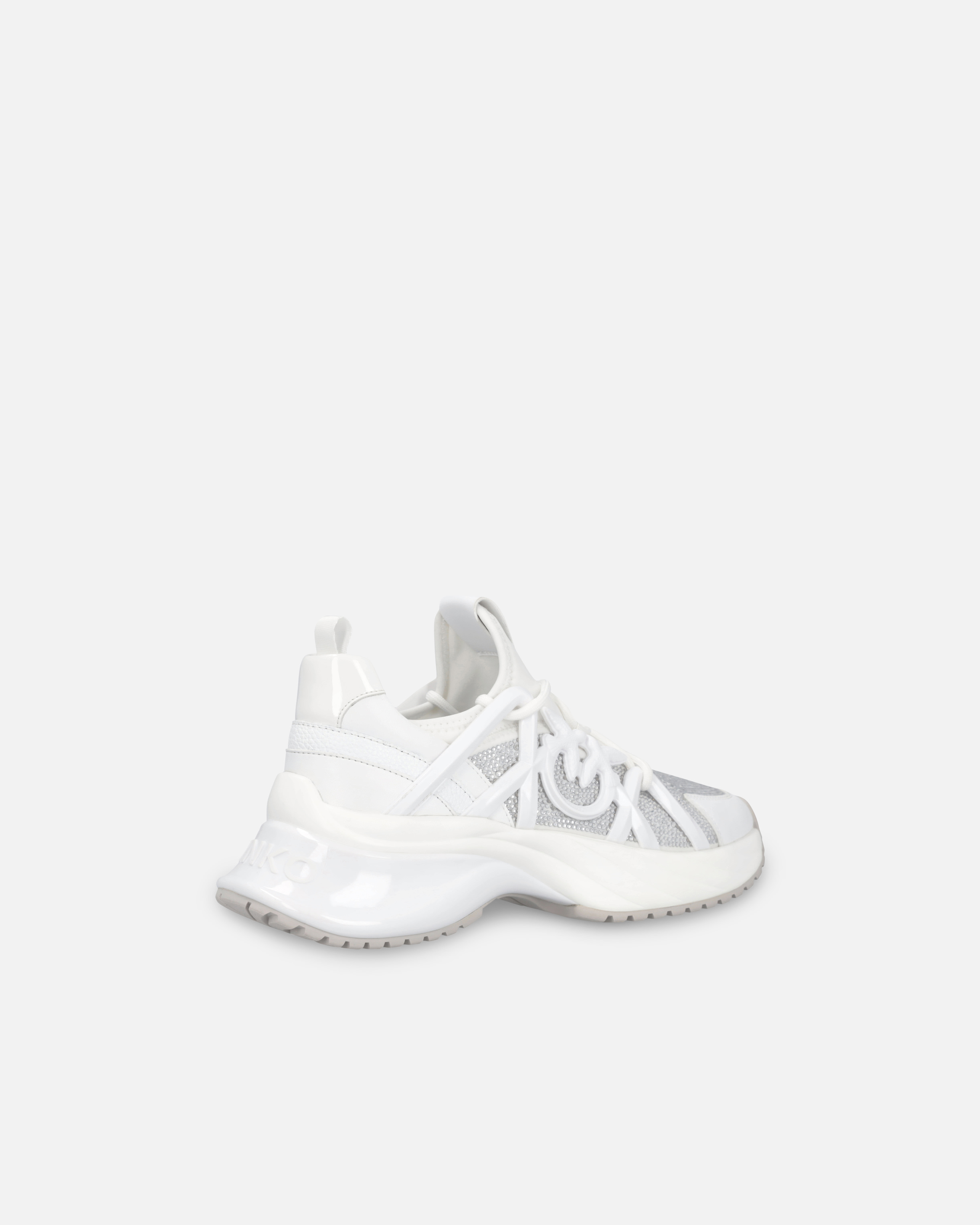 Pinko Sneakers In Blanc/cristal