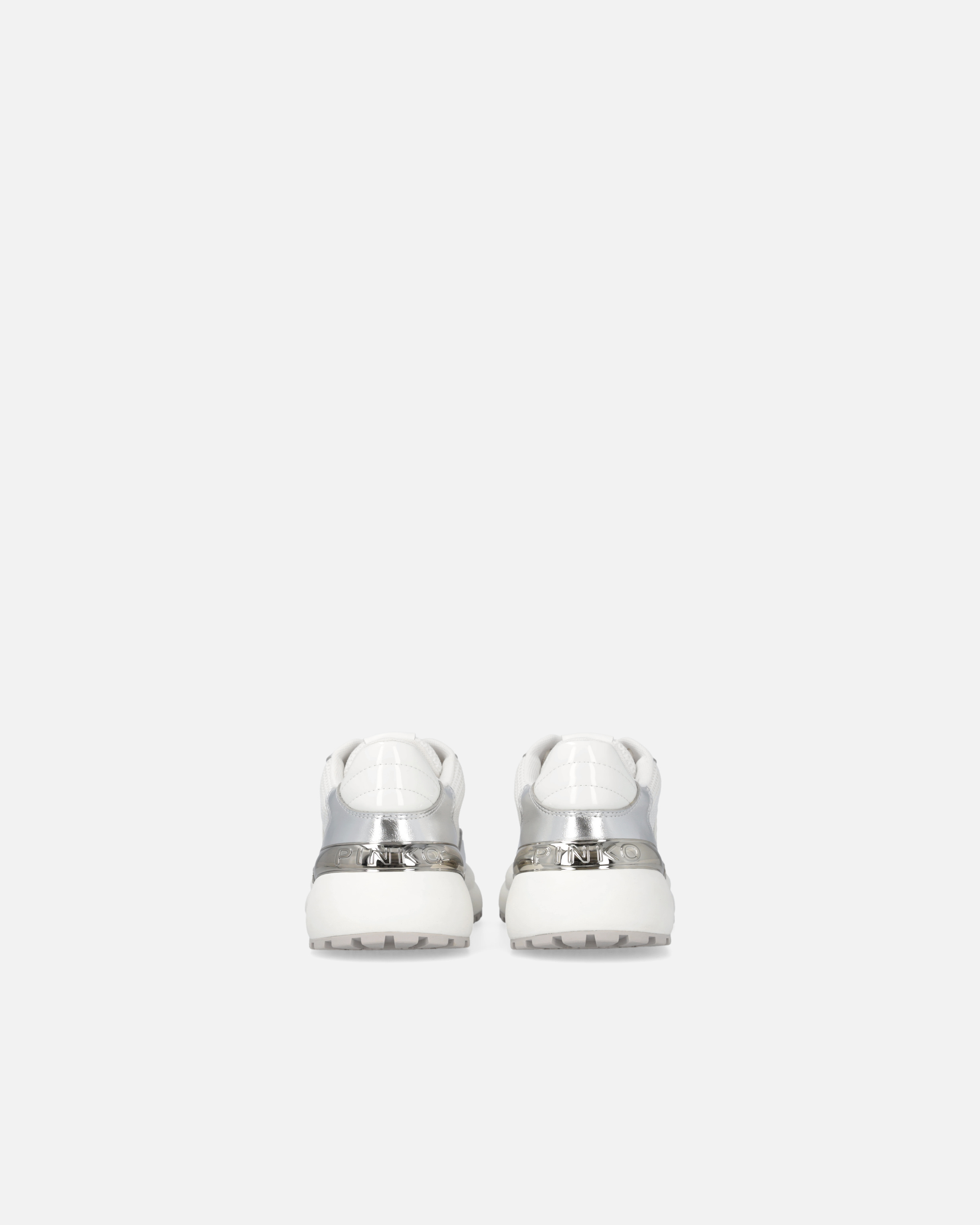 スニーカー PINKO Woman Sneakers White SS0055E021 ZZF Laminated chunky sneakers with logo