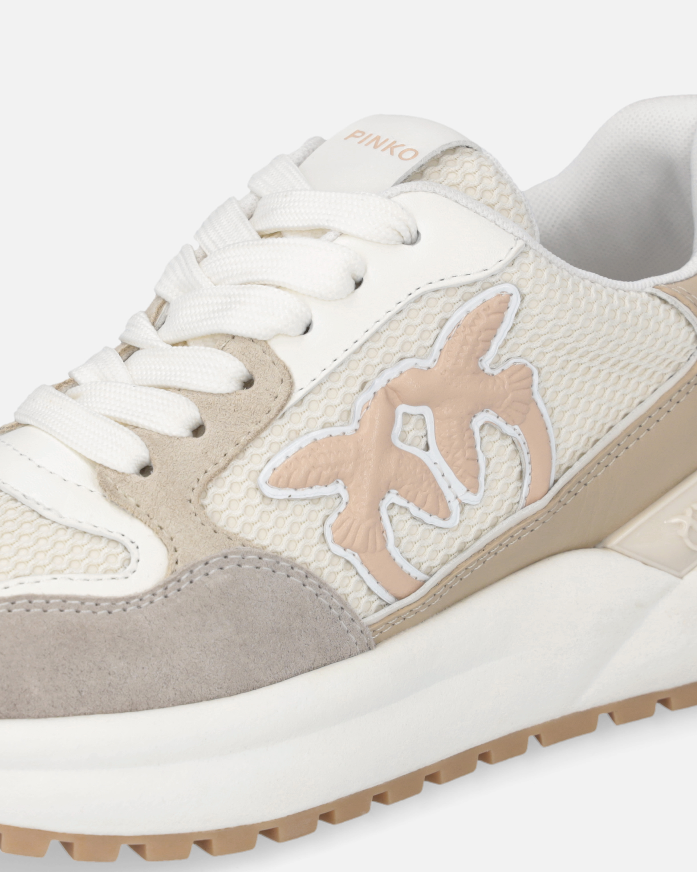 スニーカー PINKO Women Sneakers SS0055P074 Z1B White PINKO Women's White Sneakers with Love Birds Logo – Pavidas