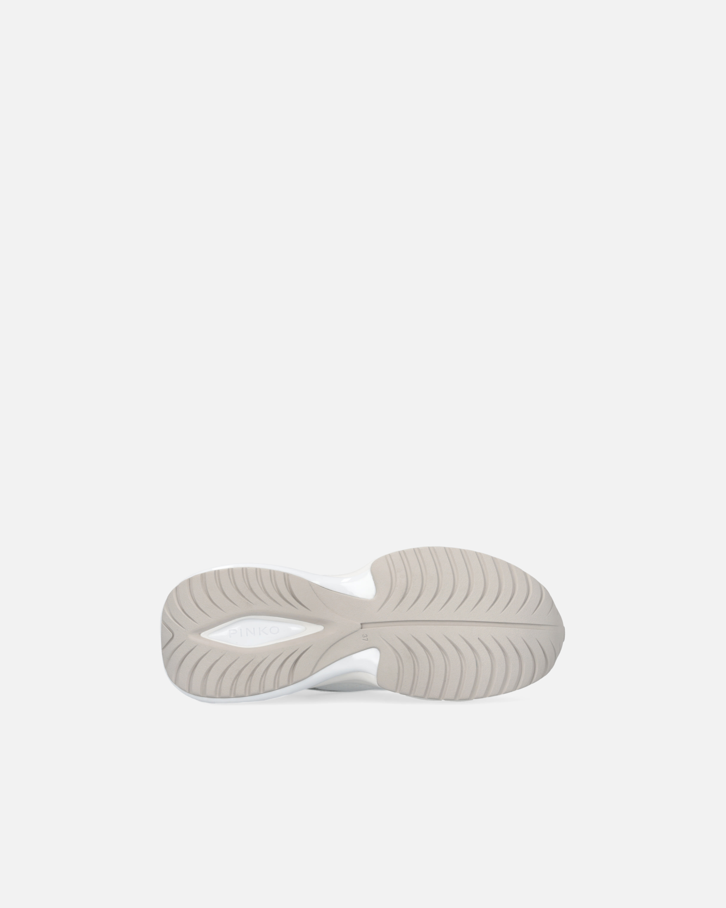 Pinko Perforated Ariel Sneakers With Bird Logo In Off White/lime