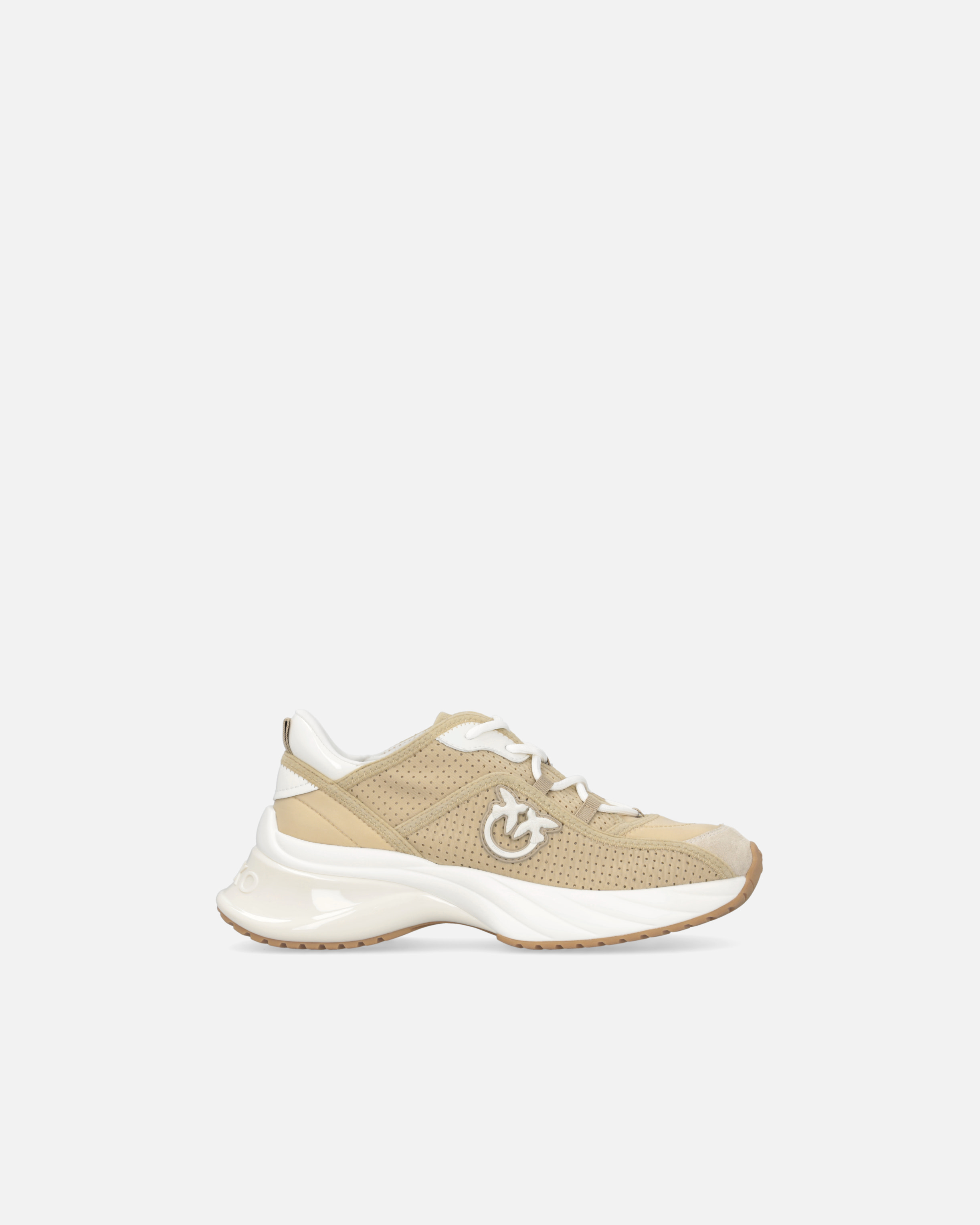 Perforated Ariel sneakers with bird logo