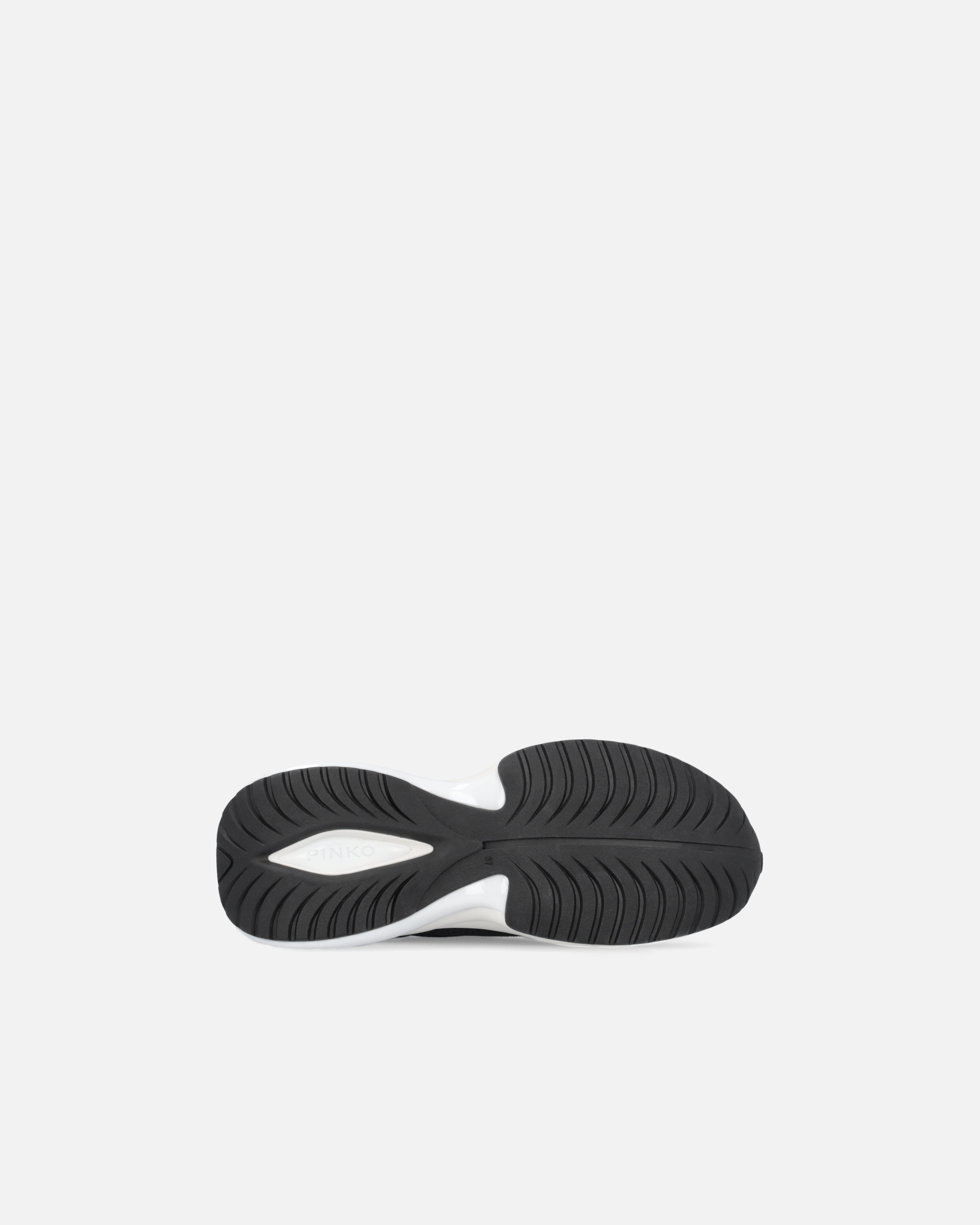 Pinko Sneakers Ariel Ajourées Avec Logo Love Birds In Limo Black