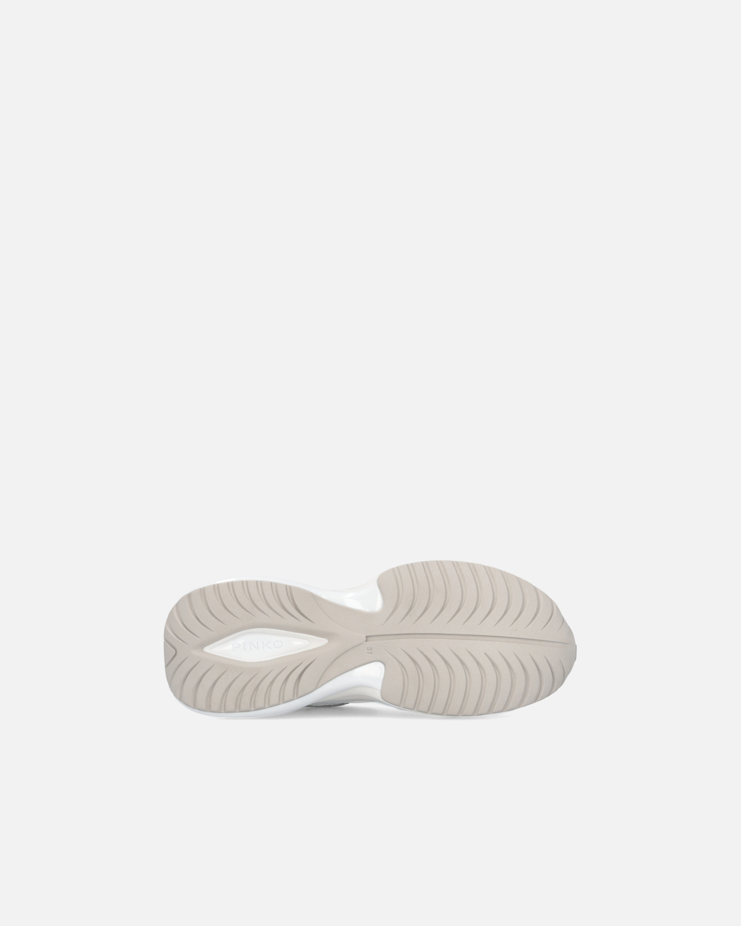 Pinko Ariel Low-top Running Sneakers In White/silver
