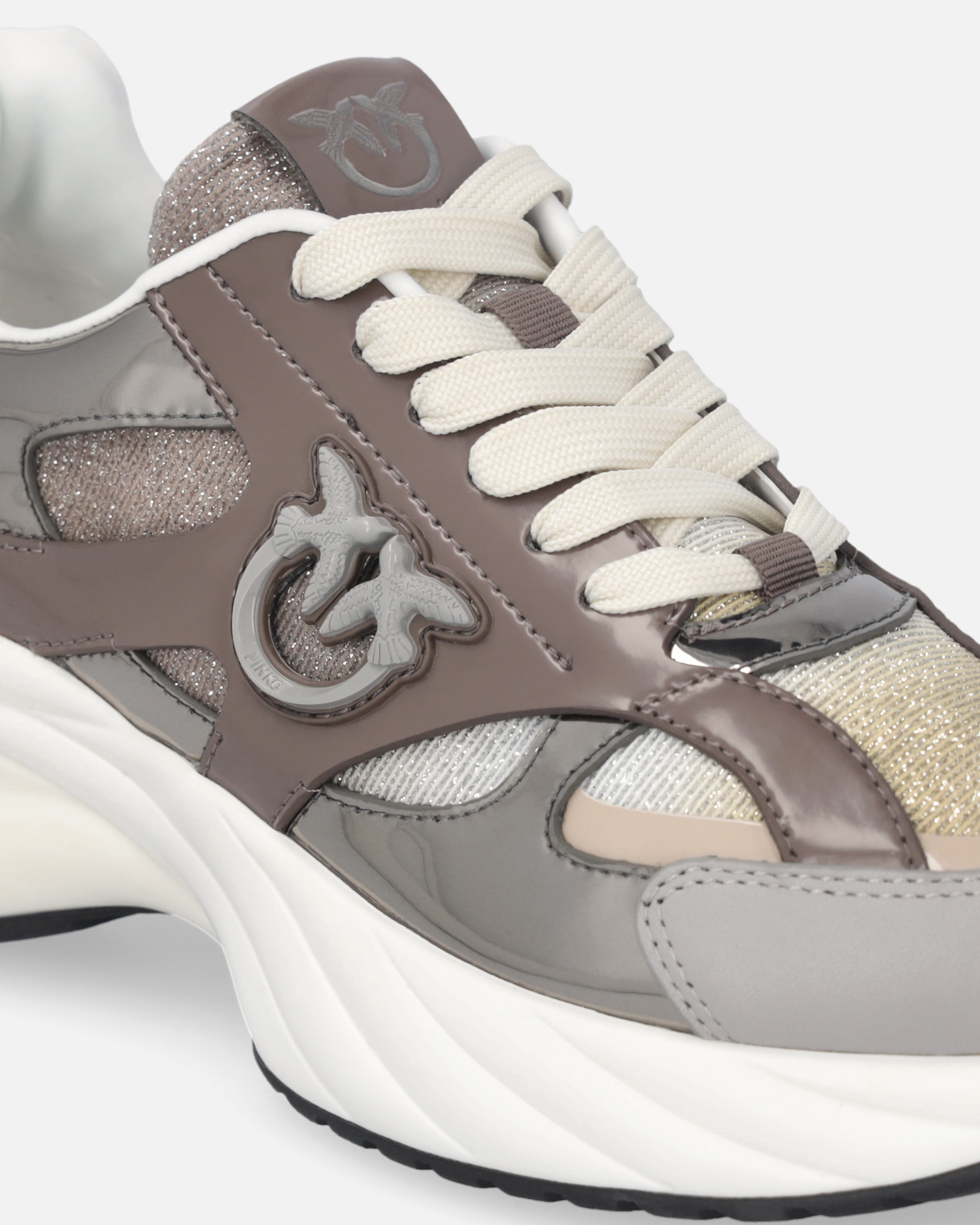 Glittery sneakers with Love Birds logo 3