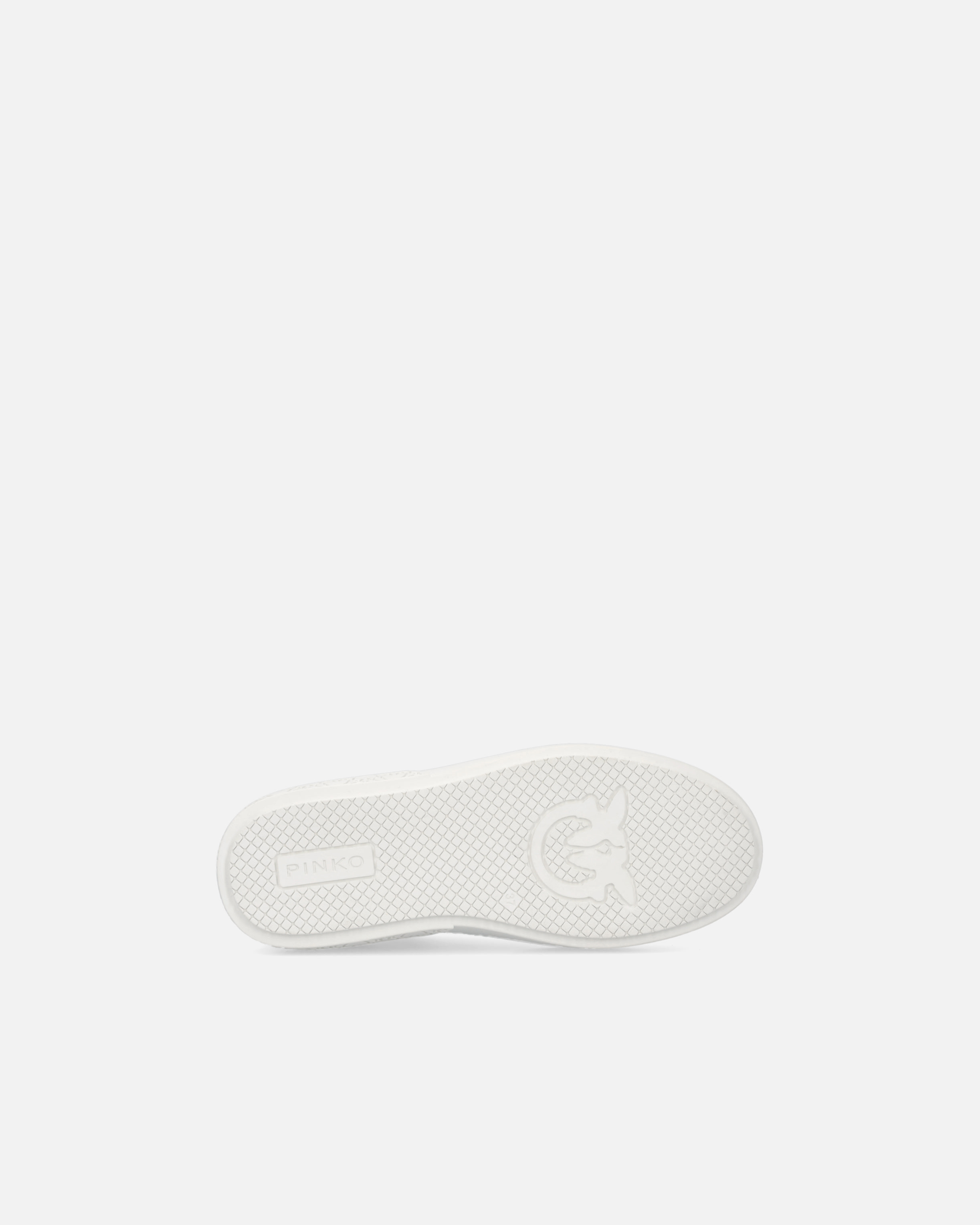 Pinko Sneakers With Platform Sole And Colored Heel In White/lime