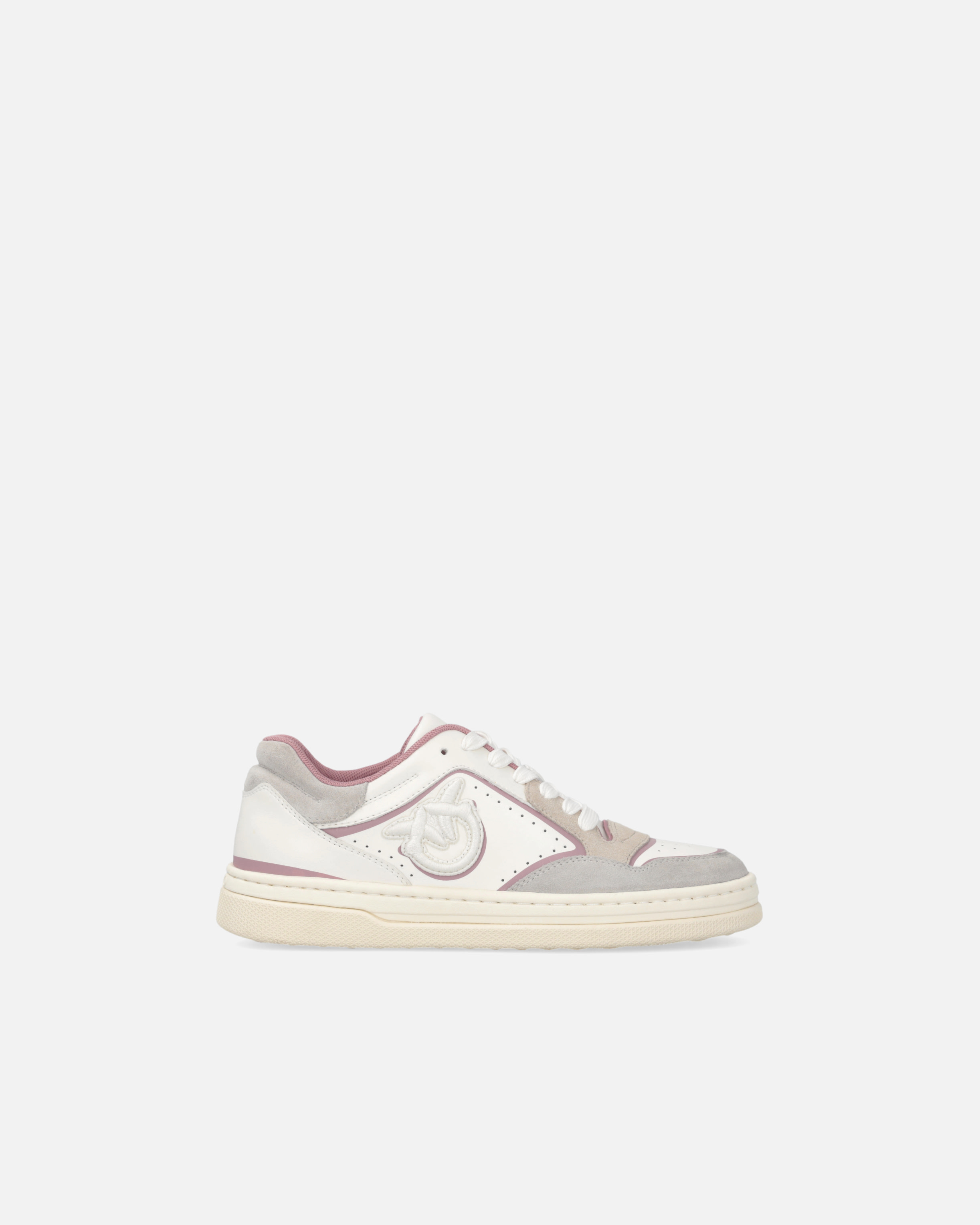 Pinko Mandy Sneakers In White/pink