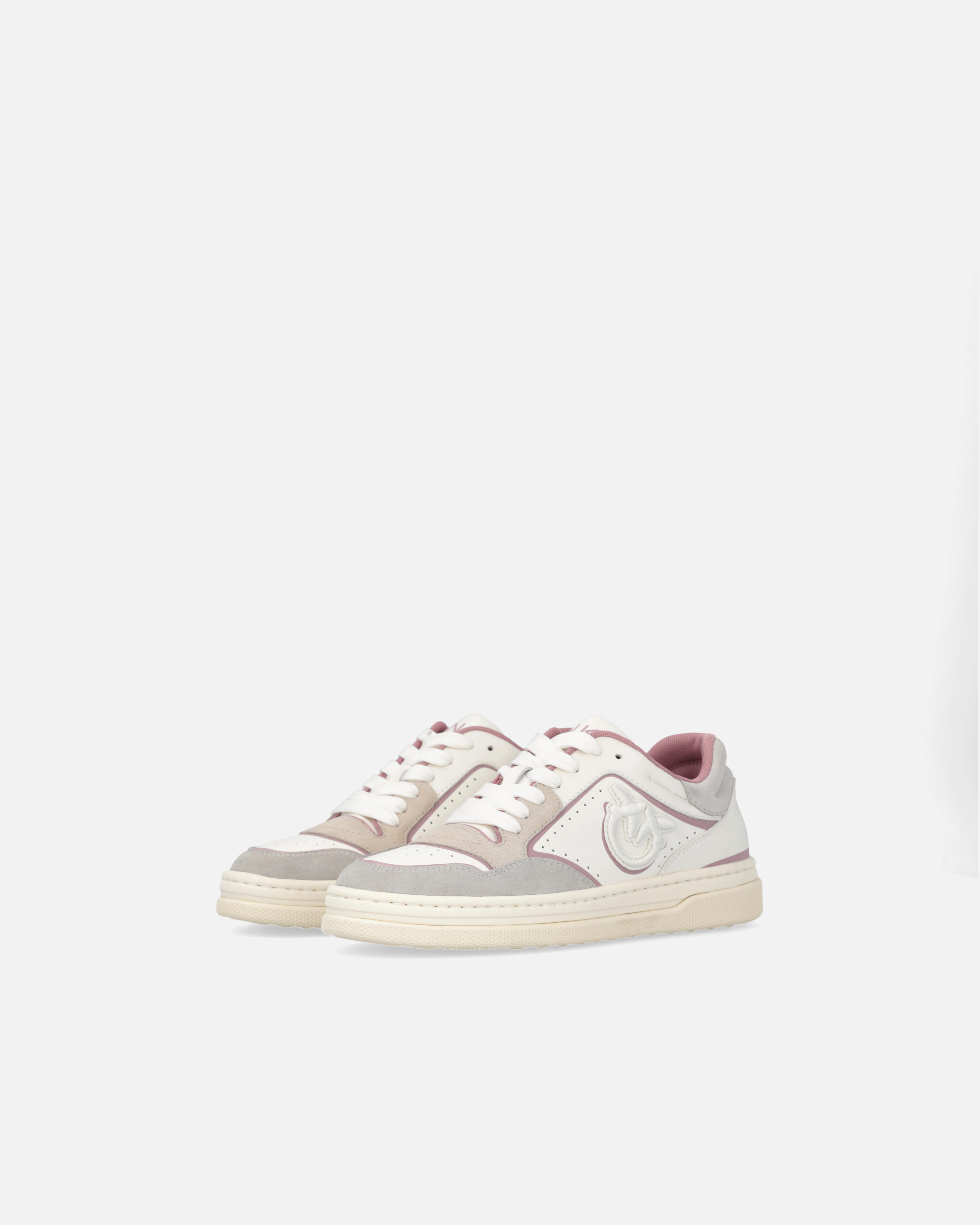 Pinko Mandy Sneakers In White/pink