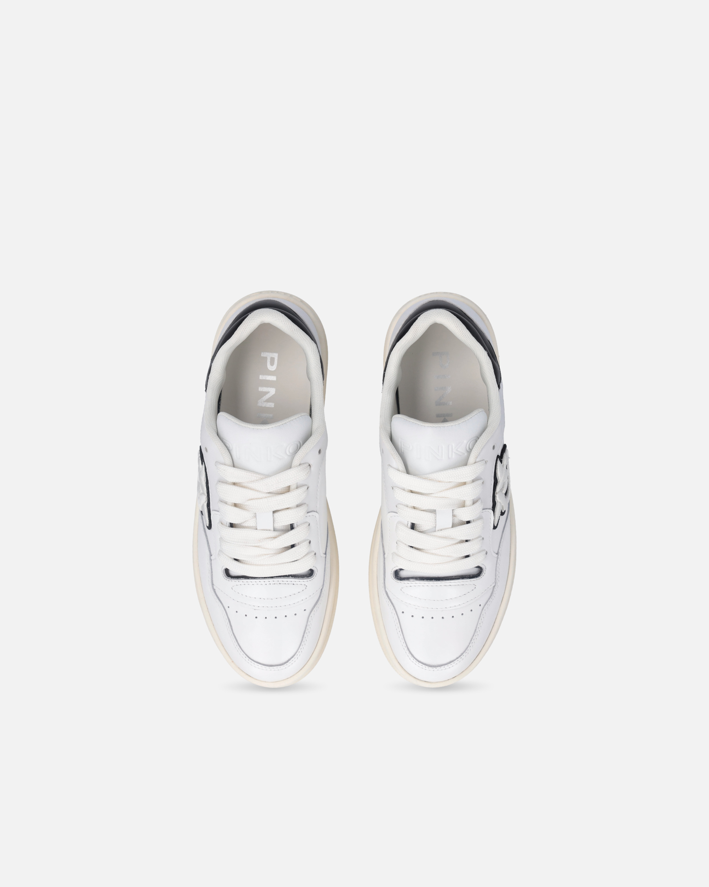 スニーカー PINKO FW25 Pinko Sneakers White (SS0077 P108ZZ1) Leather sneakers with black and white logo PINKO → Shop Online