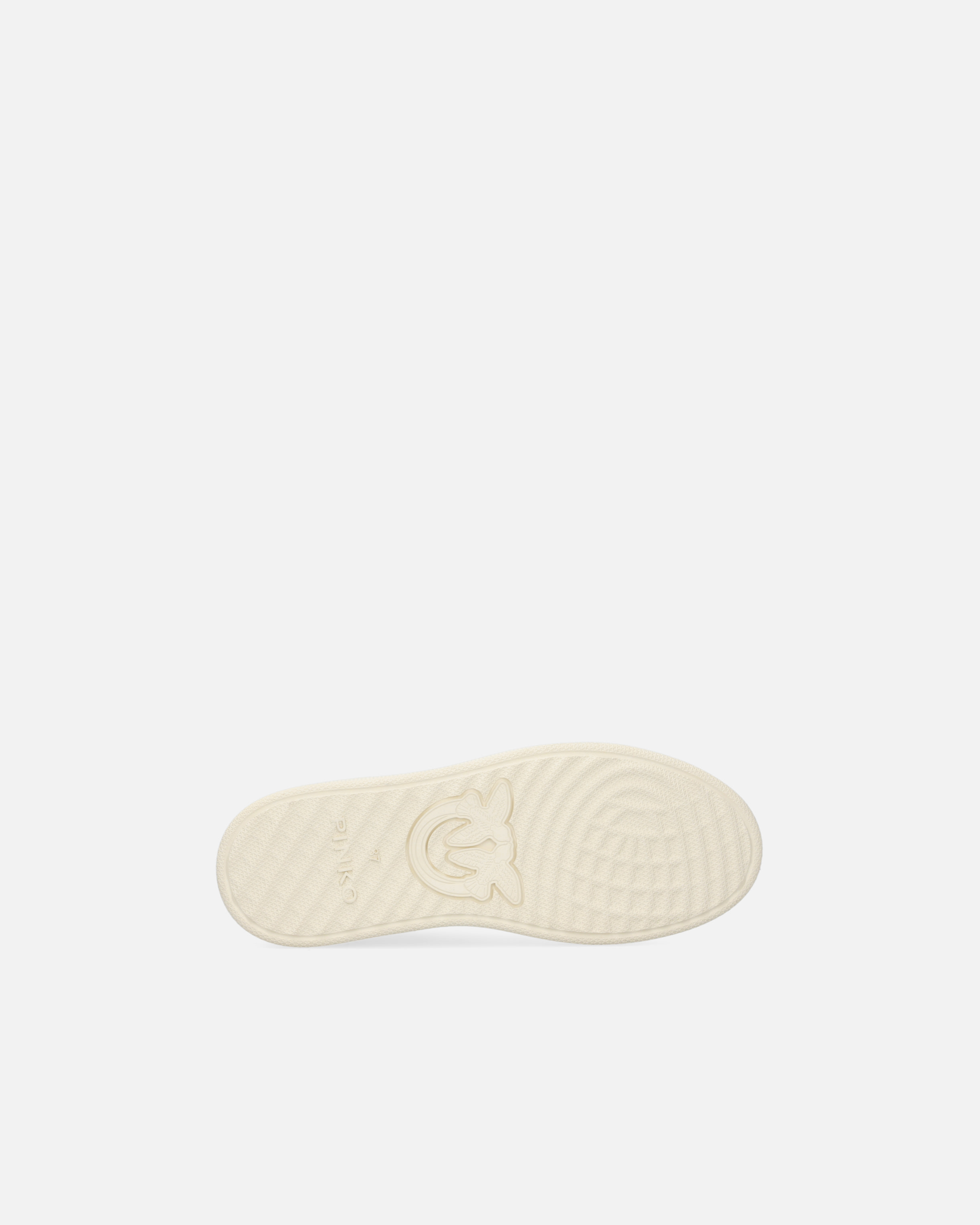 Pinko Logo-embroidered Leather Sneakers In Bianco/platino