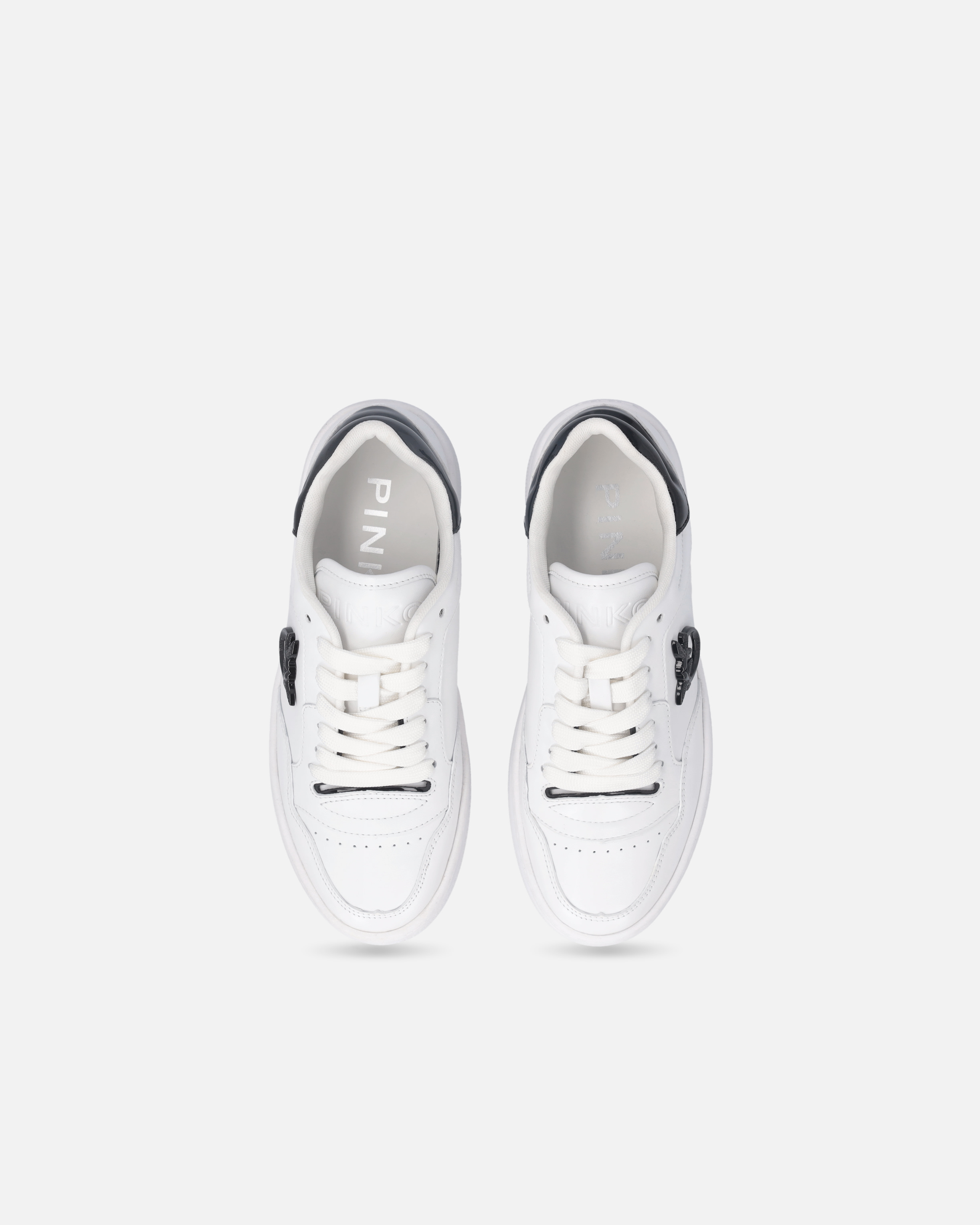 Pinko Sneakers With Love Birds Logo Plaque In Multi