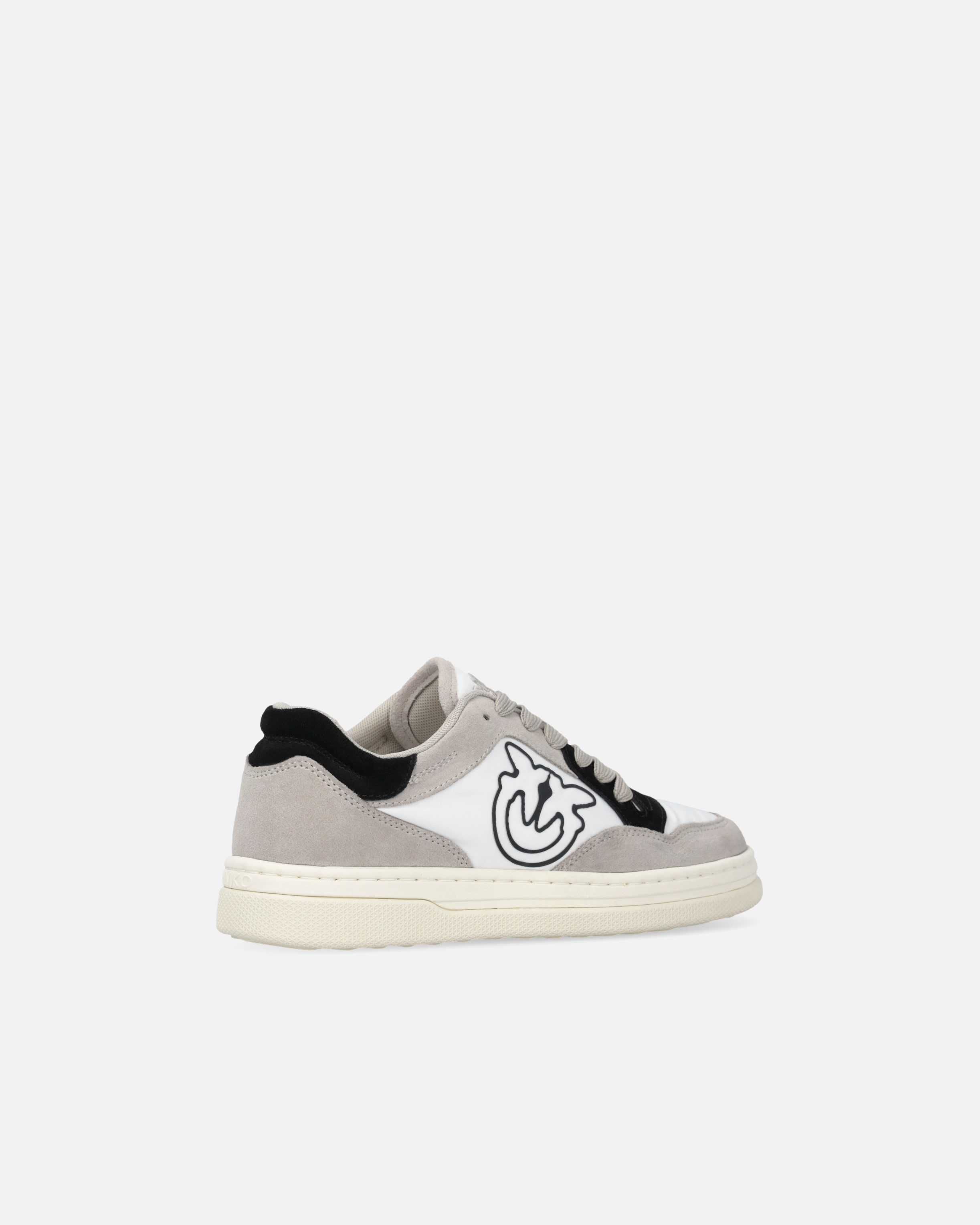 スニーカー PINKO Woman Sneakers White SS0079P076 K26 Flat leather sneakers with contrasting logo