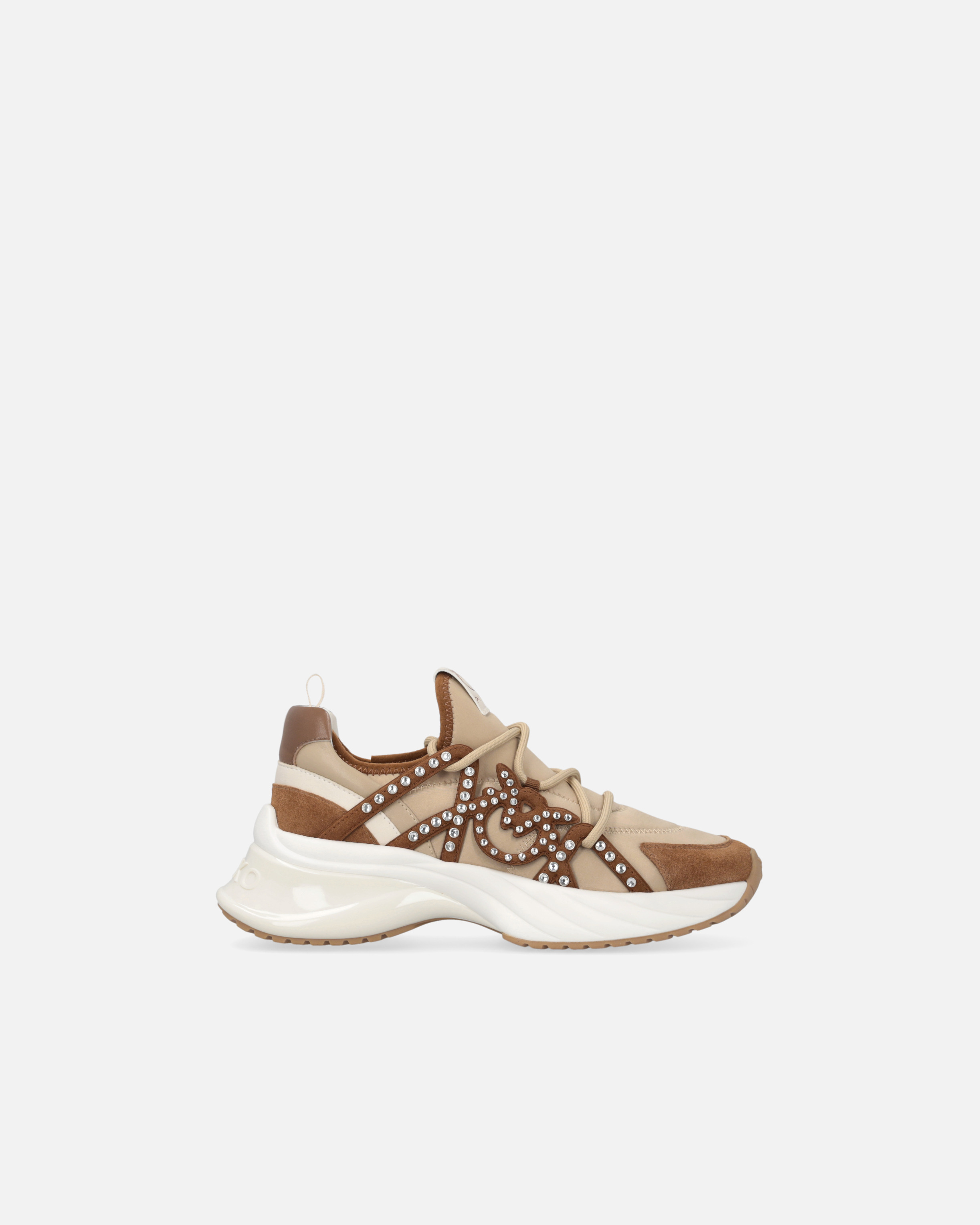 スニーカー PINKO SS25 Sneakers & Slip-On (SS0027 P025Z1B) Ariel leather-effect sneakers with mirror detailing