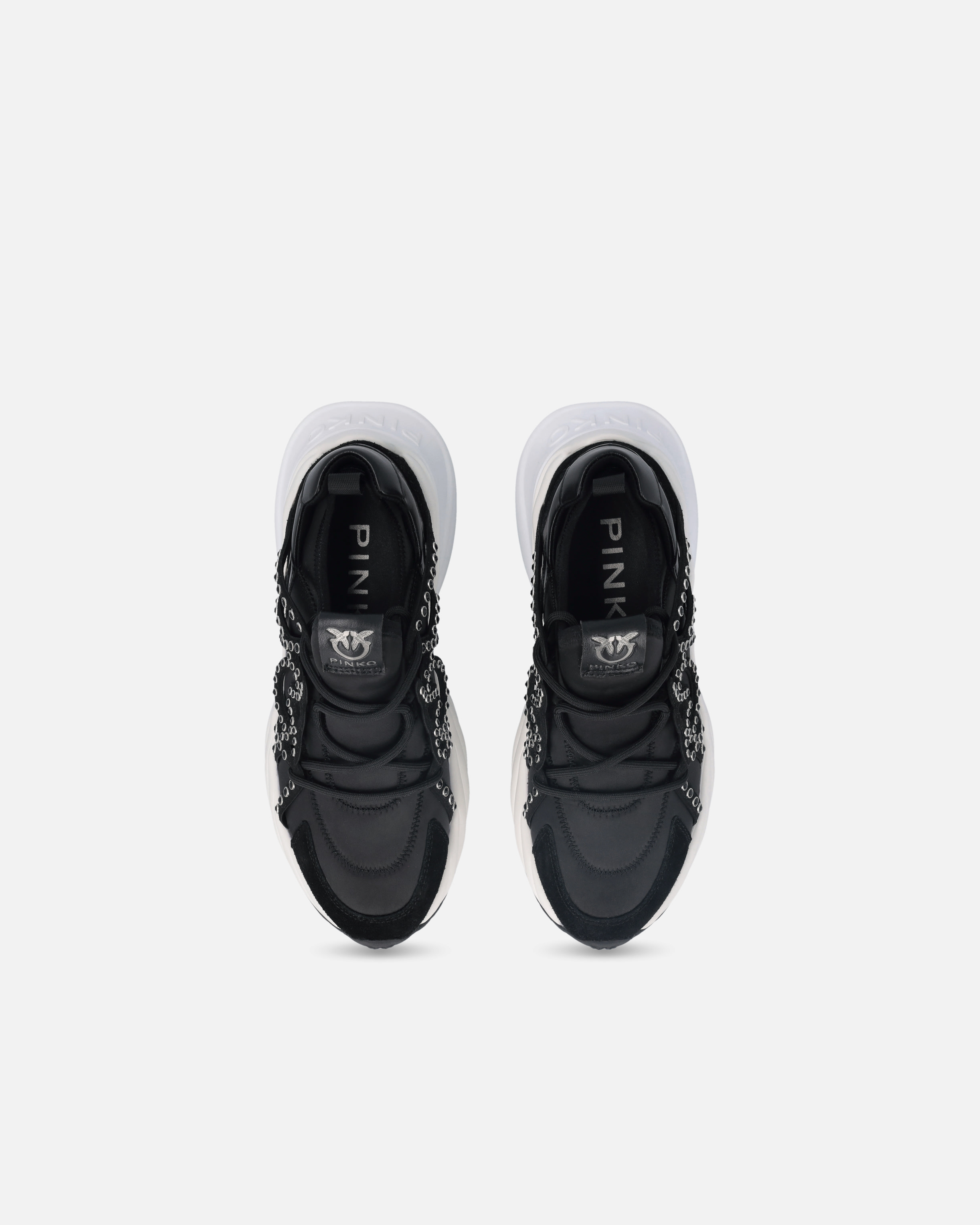Ariel lace-up sneakers with rhinestones