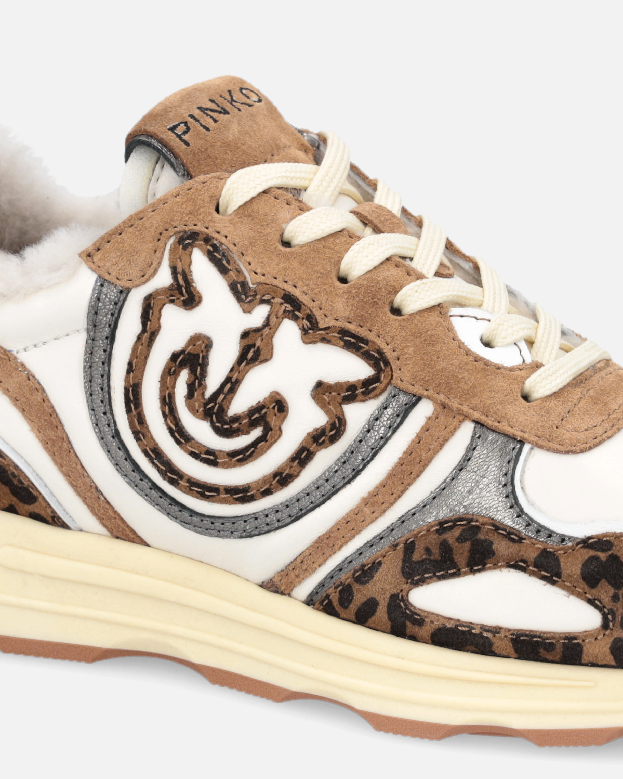 Sneakers mit Logo Love Birds und Animal-Print 3