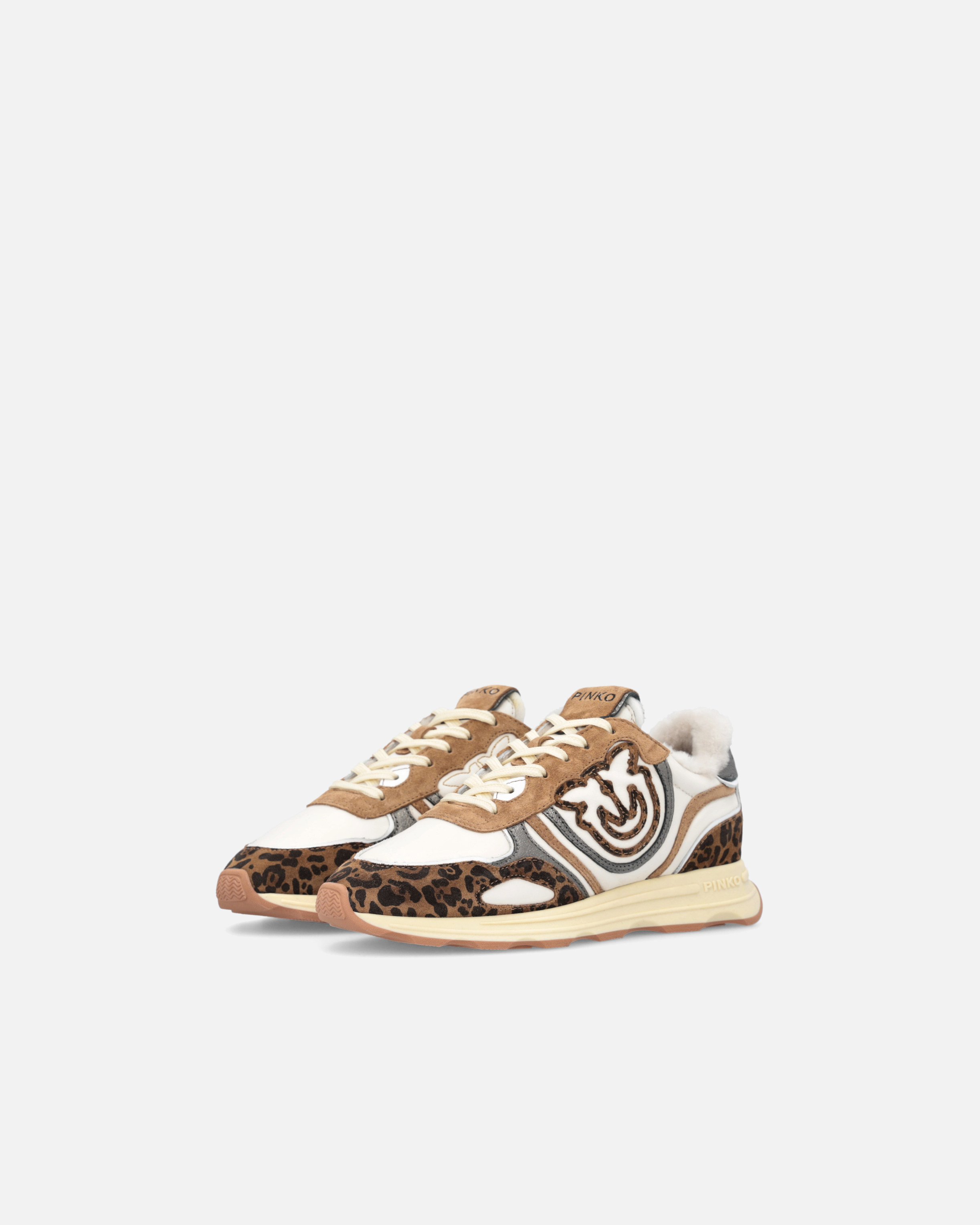 Sneakers mit Logo Love Birds und Animal-Print 5