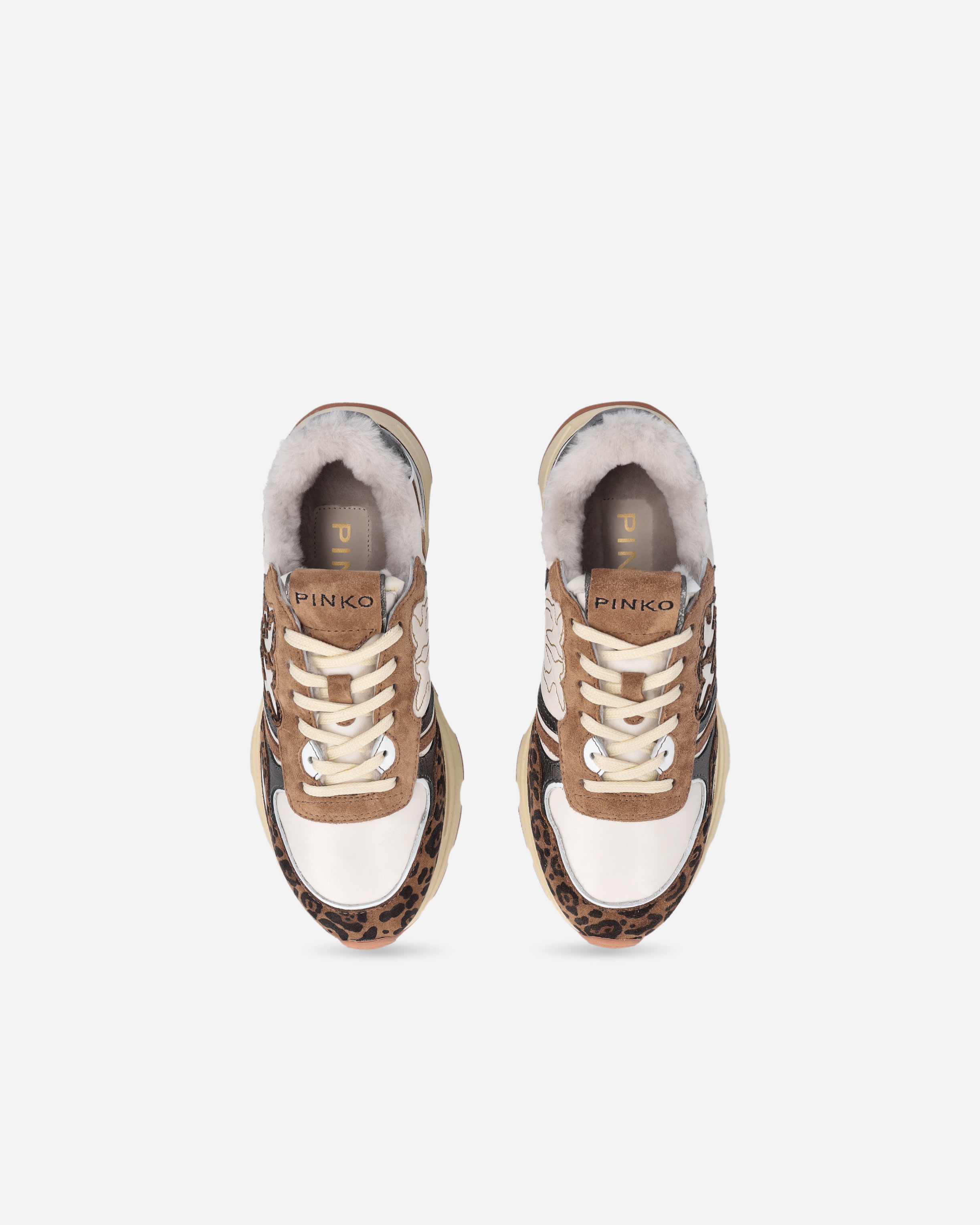 Sneakers mit Logo Love Birds und Animal-Print 8