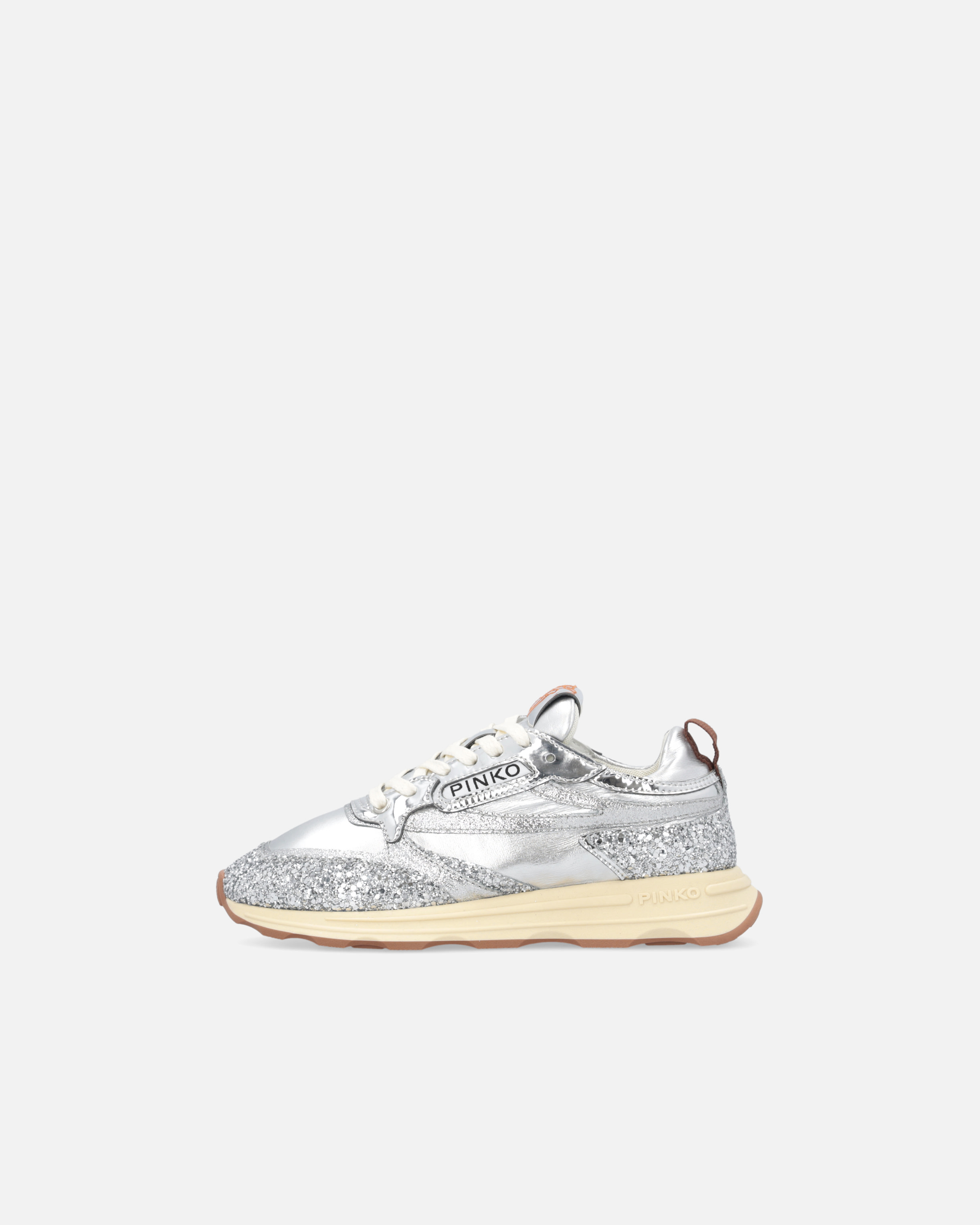 スニーカー PINKO Woman Sneakers Silver SS0091T033 ZZF Sneakers laminate con glitter argento Pinko → Acquista Online