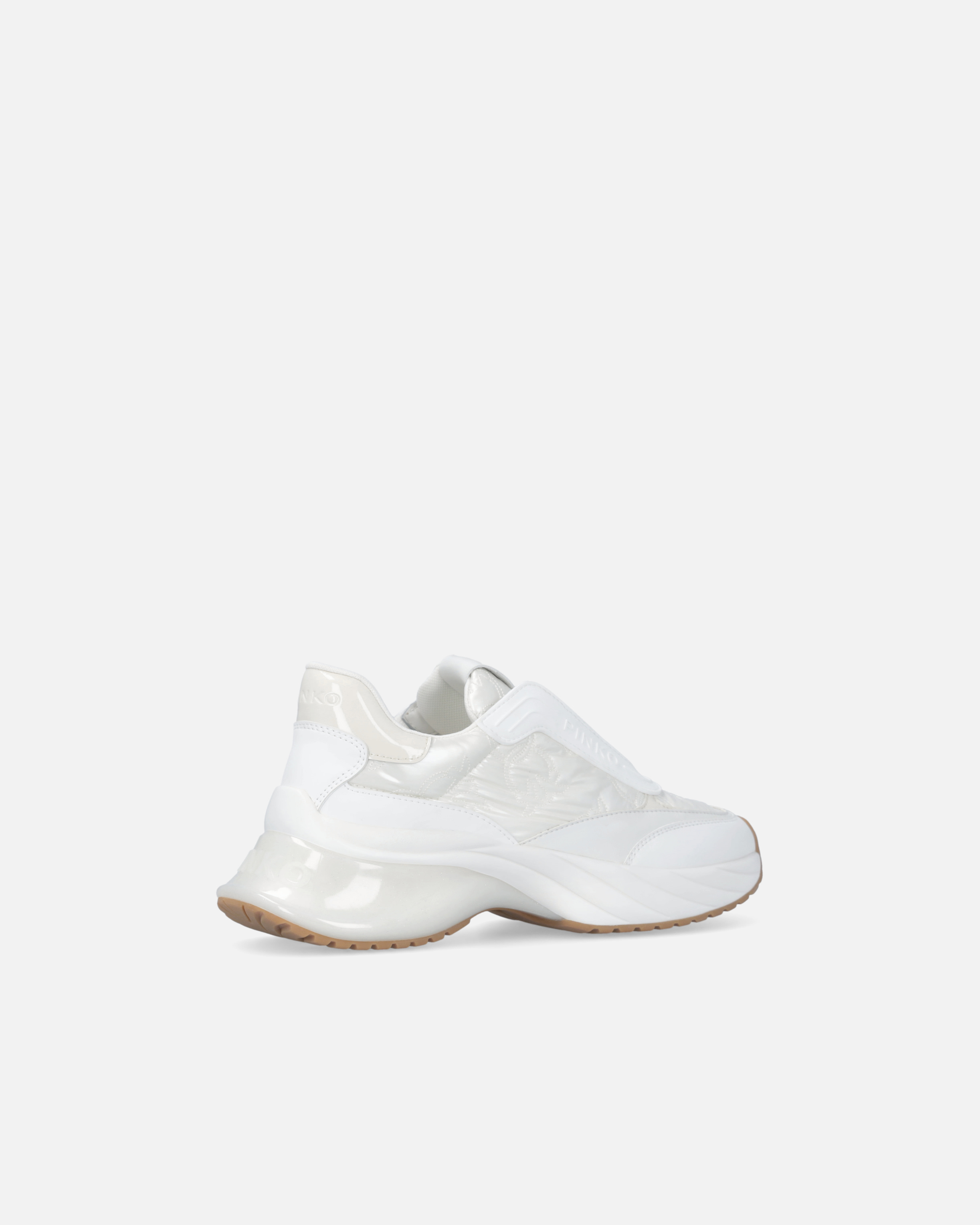 Pinko Sneakers Ariel Avec Logo Love Birds En Cuir Et En Caoutchouc In White