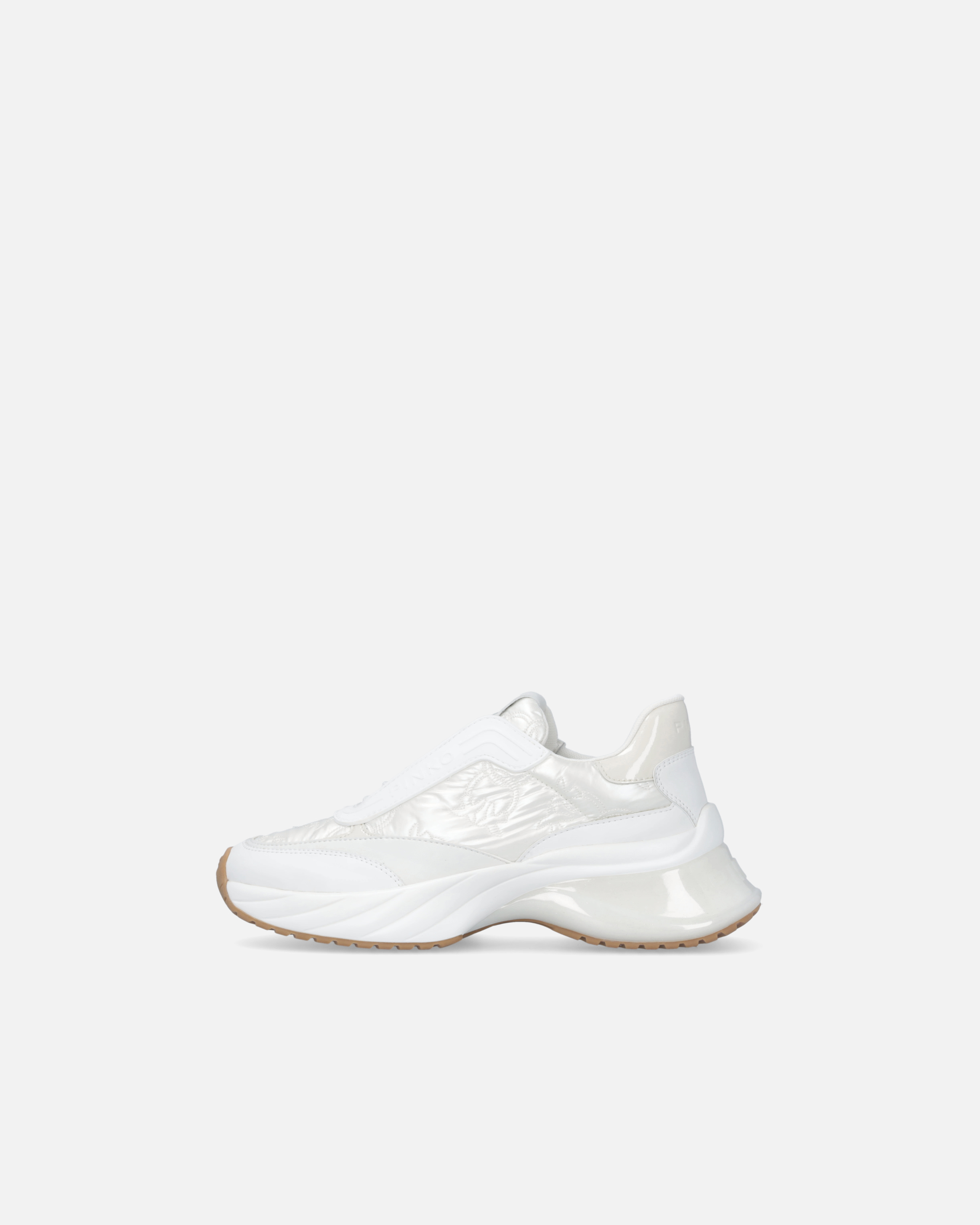 Pinko Sneakers Ariel Avec Logo Love Birds En Cuir Et En Caoutchouc In White