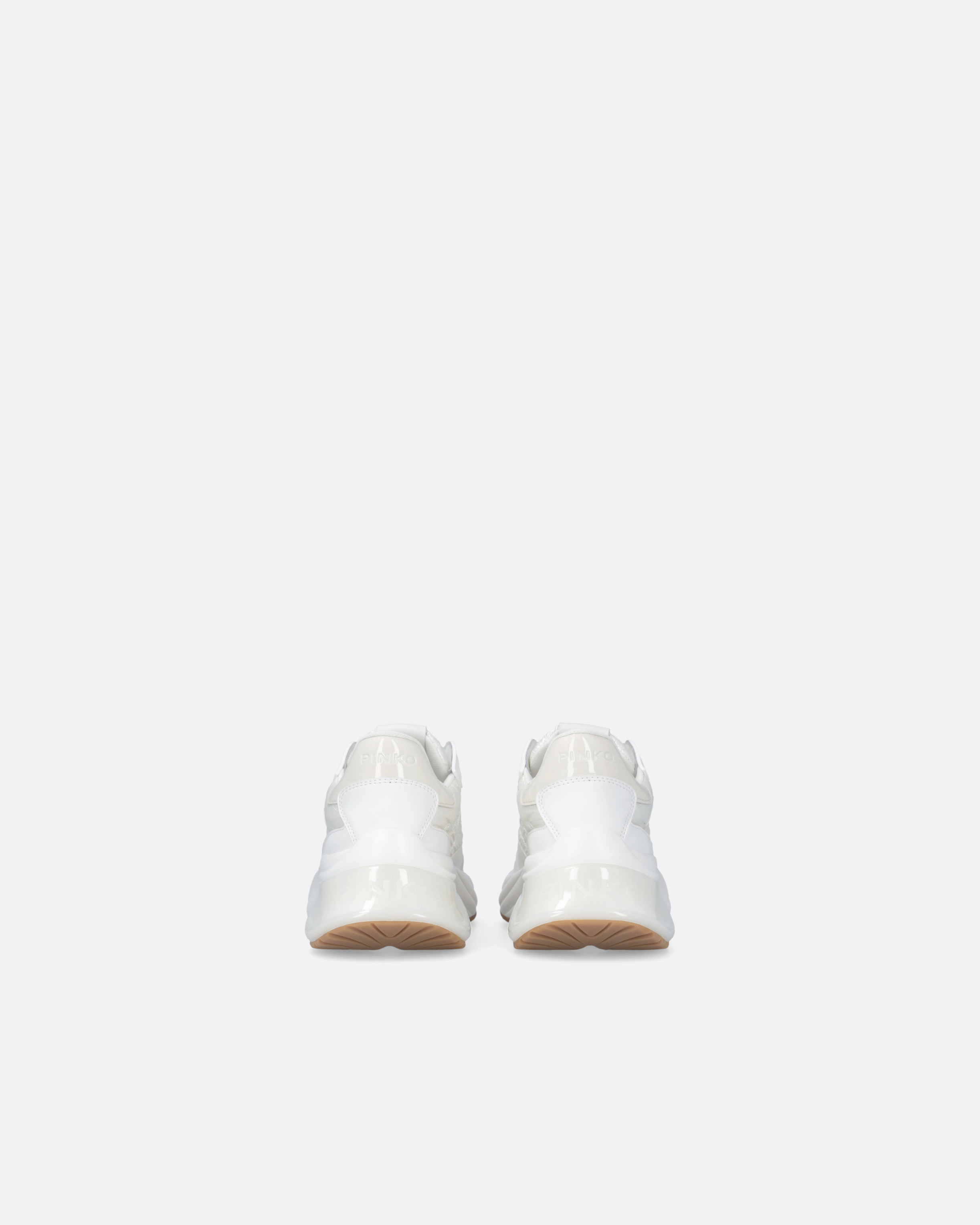 Pinko Sneakers Ariel Avec Logo Love Birds En Cuir Et En Caoutchouc In White