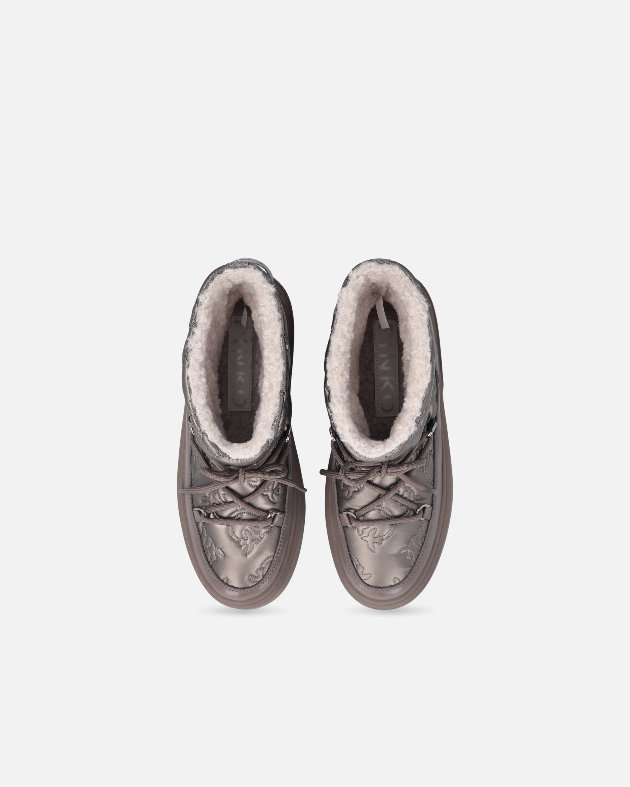 Gesteppte Stiefel mit Logo Love Birds 8