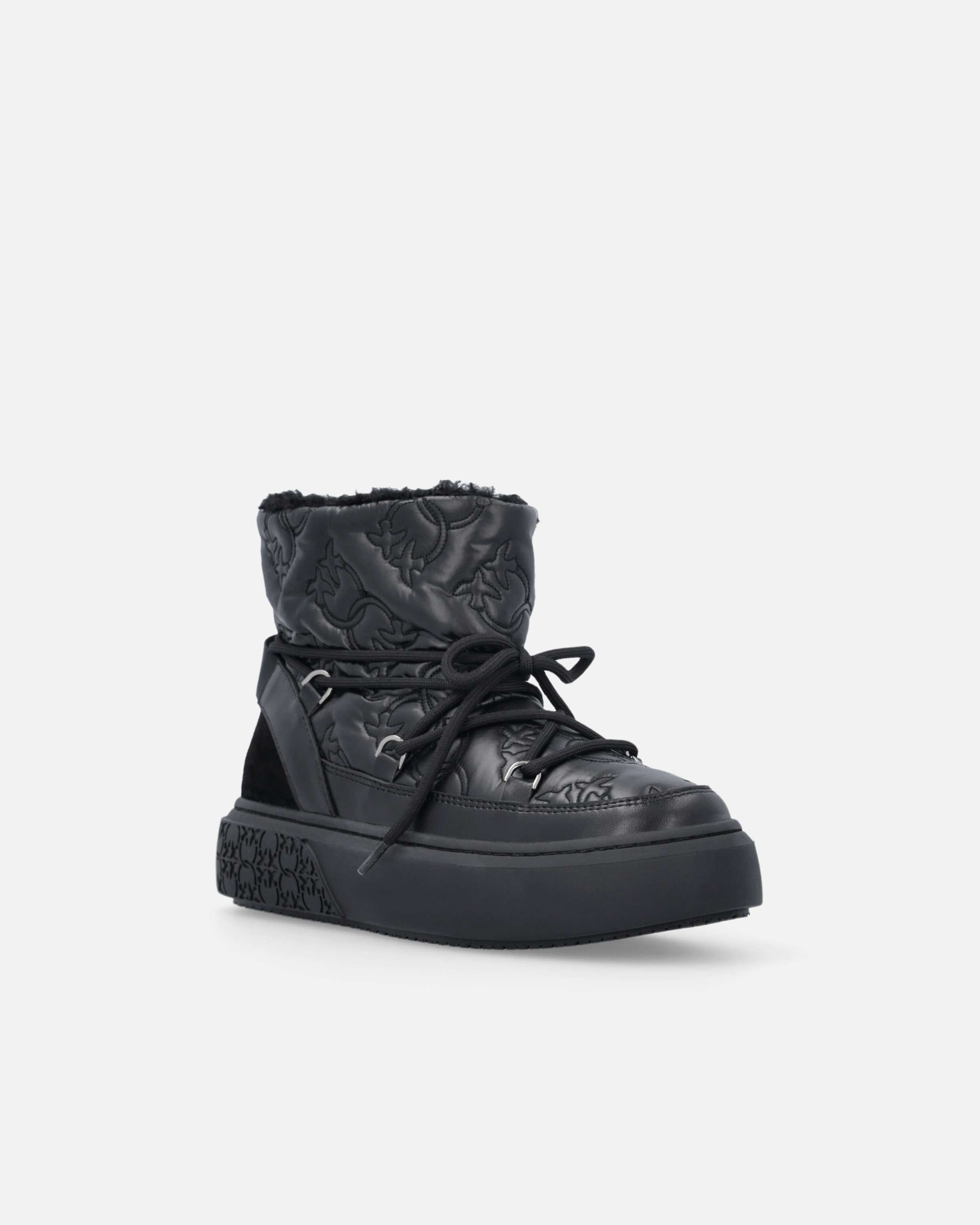 Love Birds 徽标绗缝靴子 - 黑色 - large