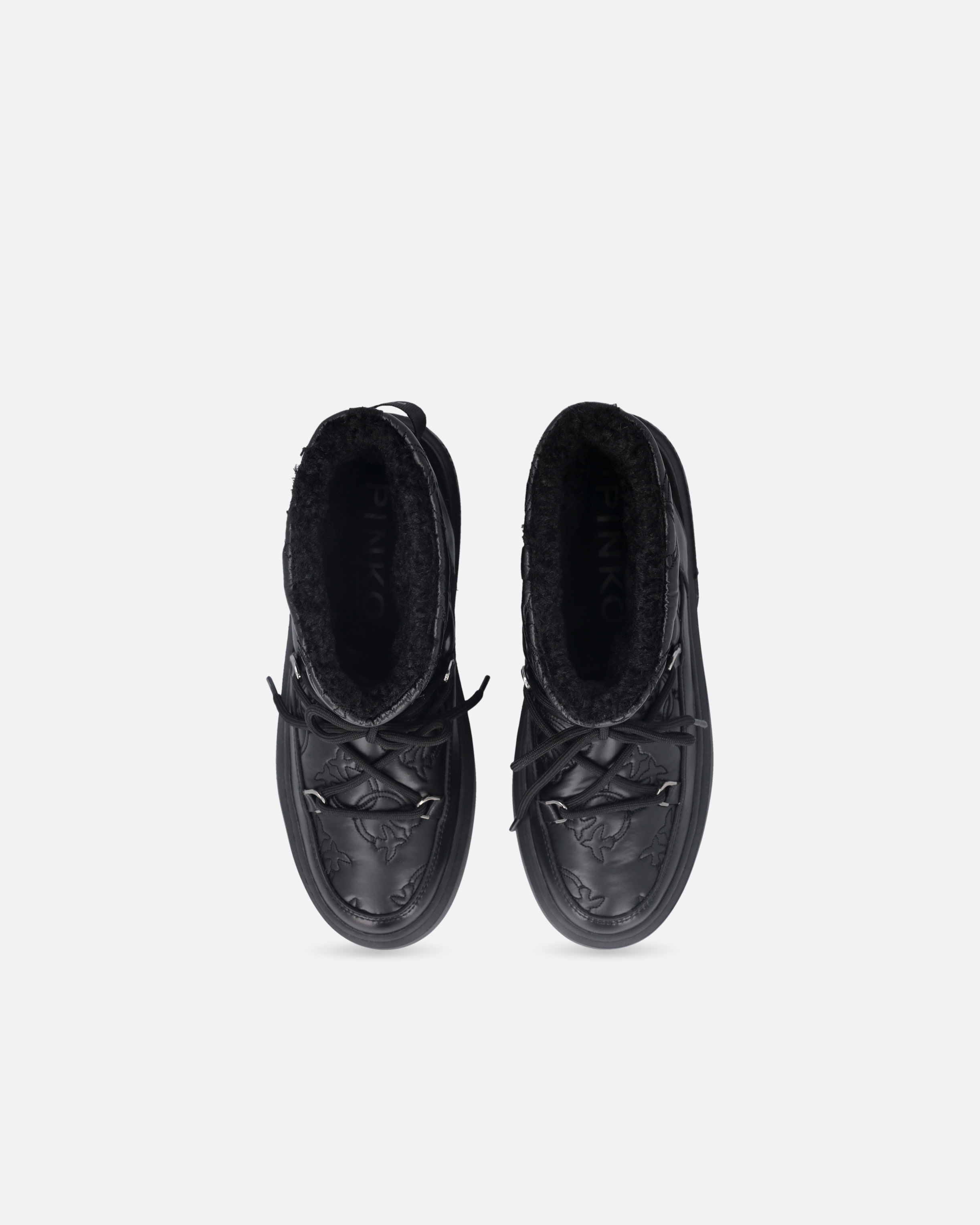 Gesteppte Stiefel mit Logo Love Birds 8