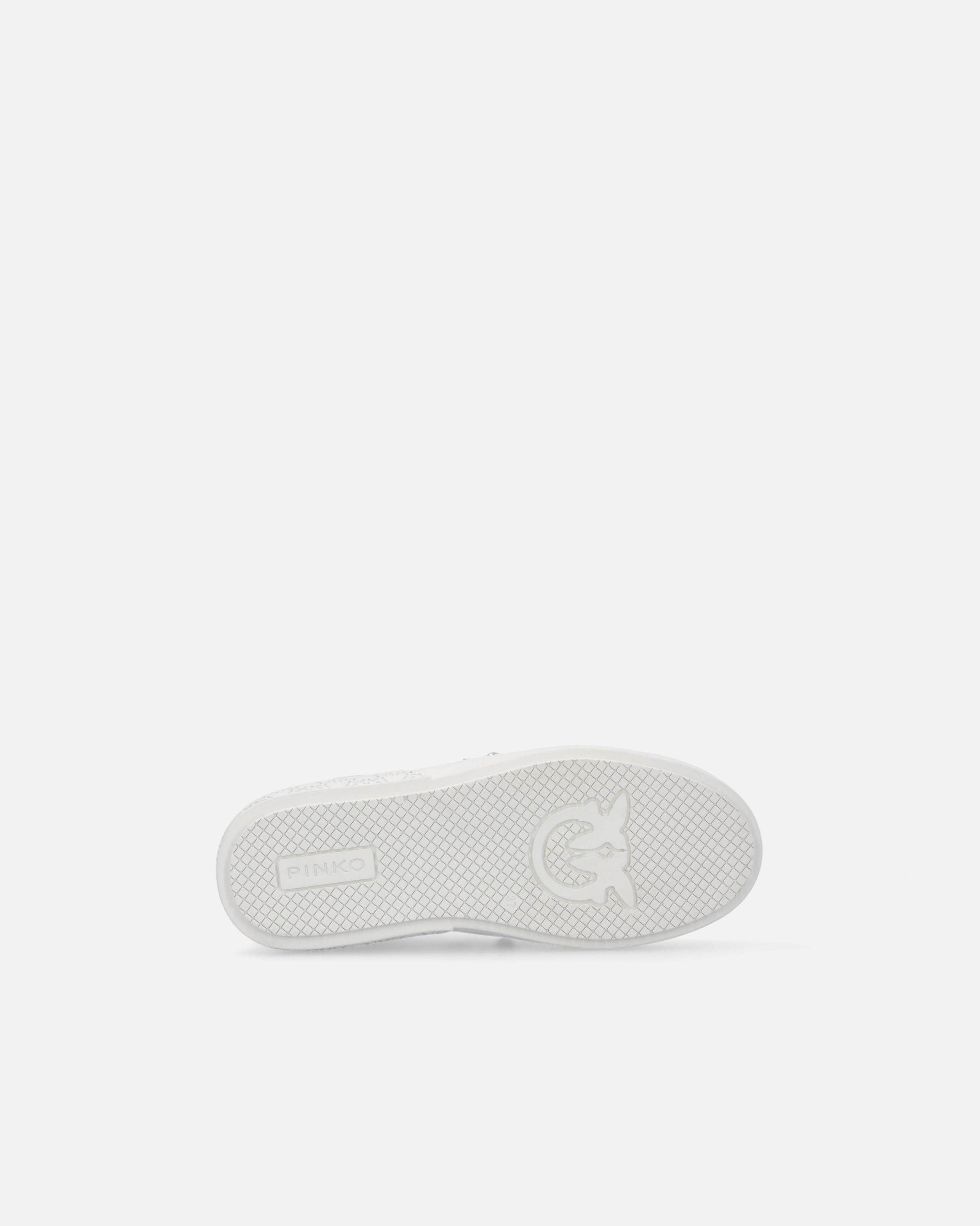 Pinko Sneakers Slip-on En Cuir Avec Bande Bijou In Animal Print