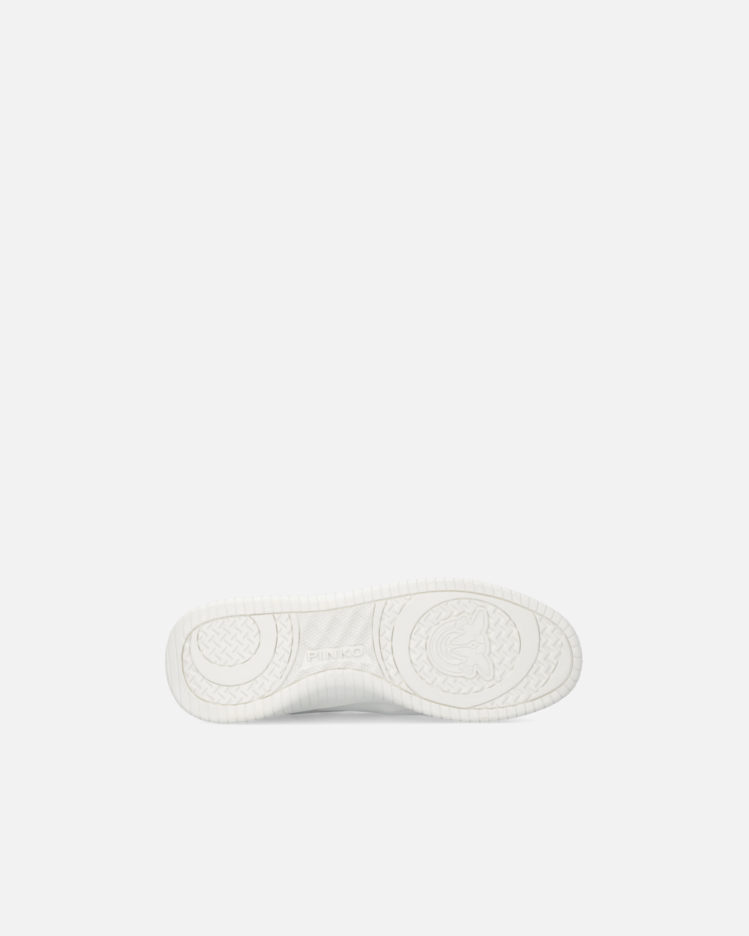 Pinko Sneakers With Mirror-finish Inserts And Love Birds Logo In White