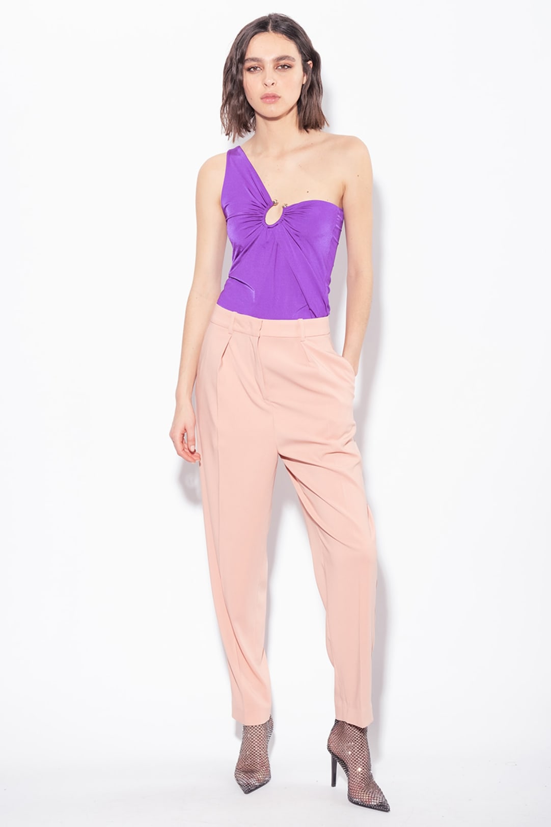 Image 7 of HIGH WAISTED CARROT TROUSERS from Zara