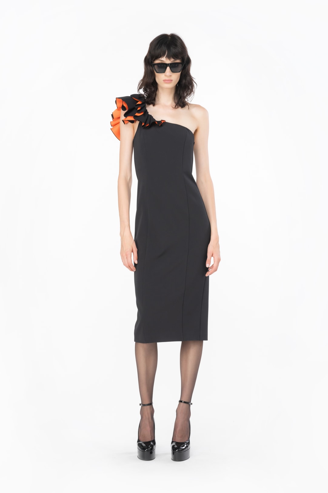 Robe mi longue asymétrique sale