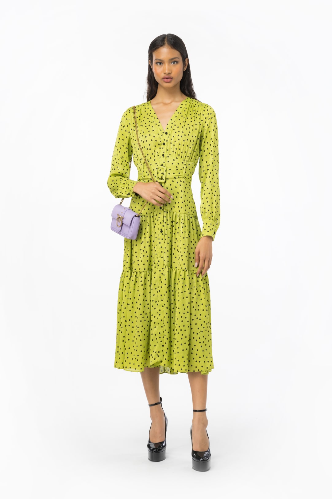 Robe chemise à pois store