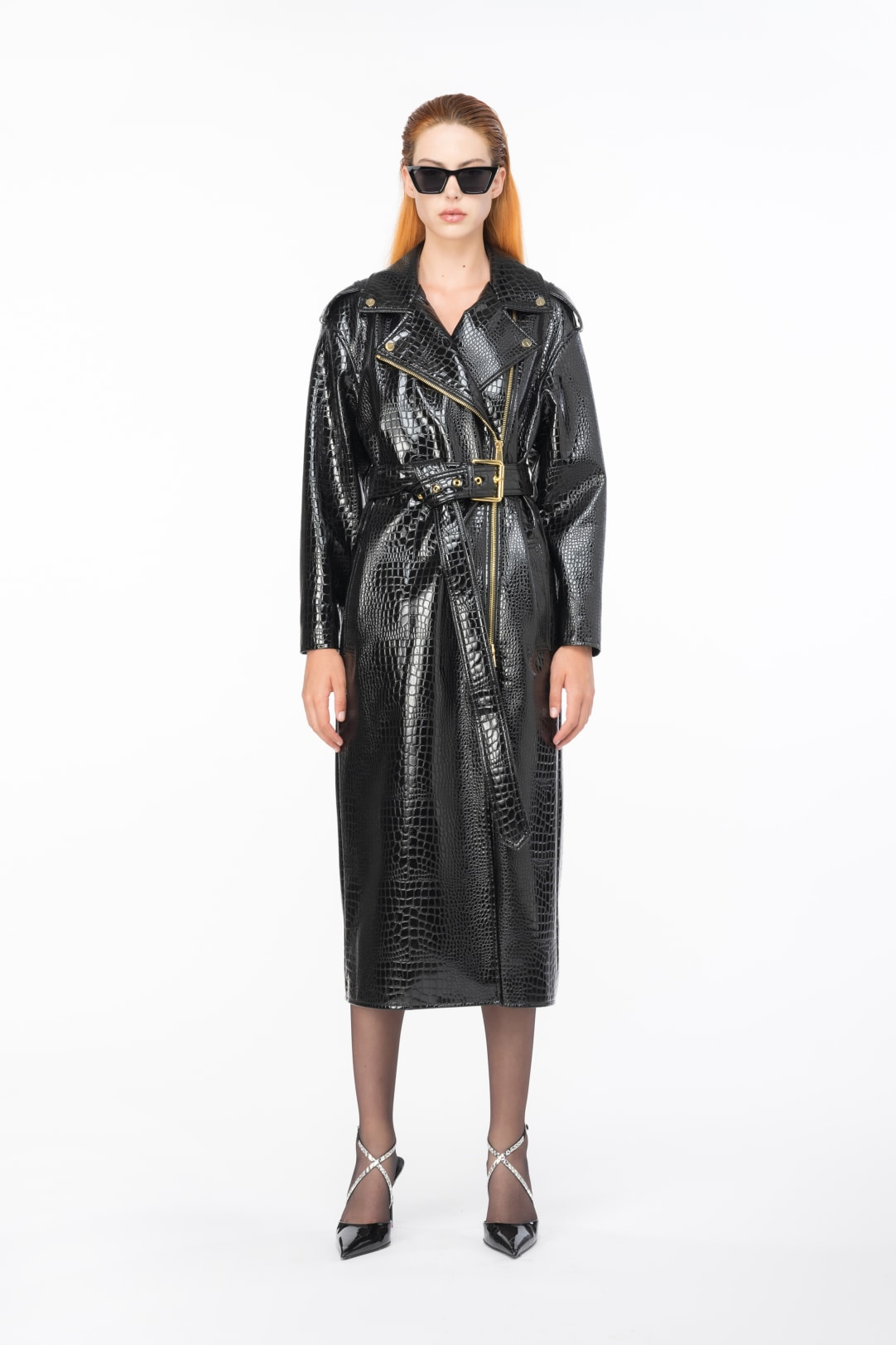 crocodile trench coat