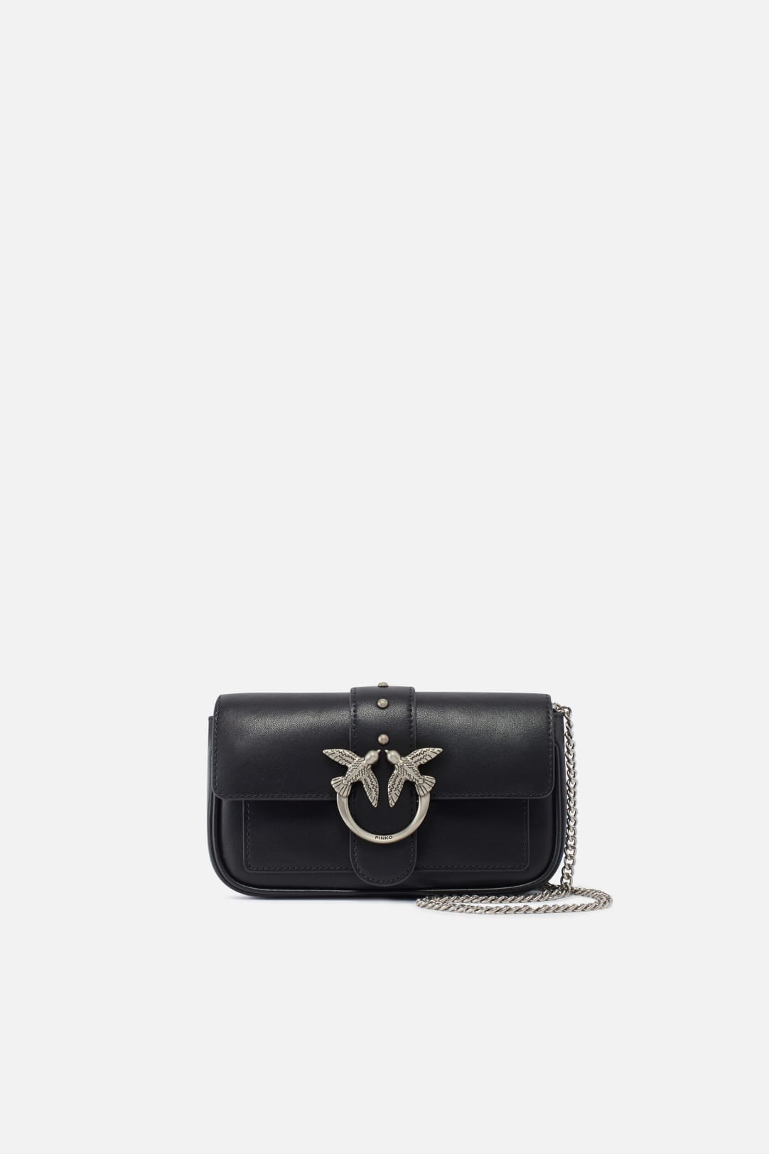 Pinko Love One Micro Leather Mini Bag - Black