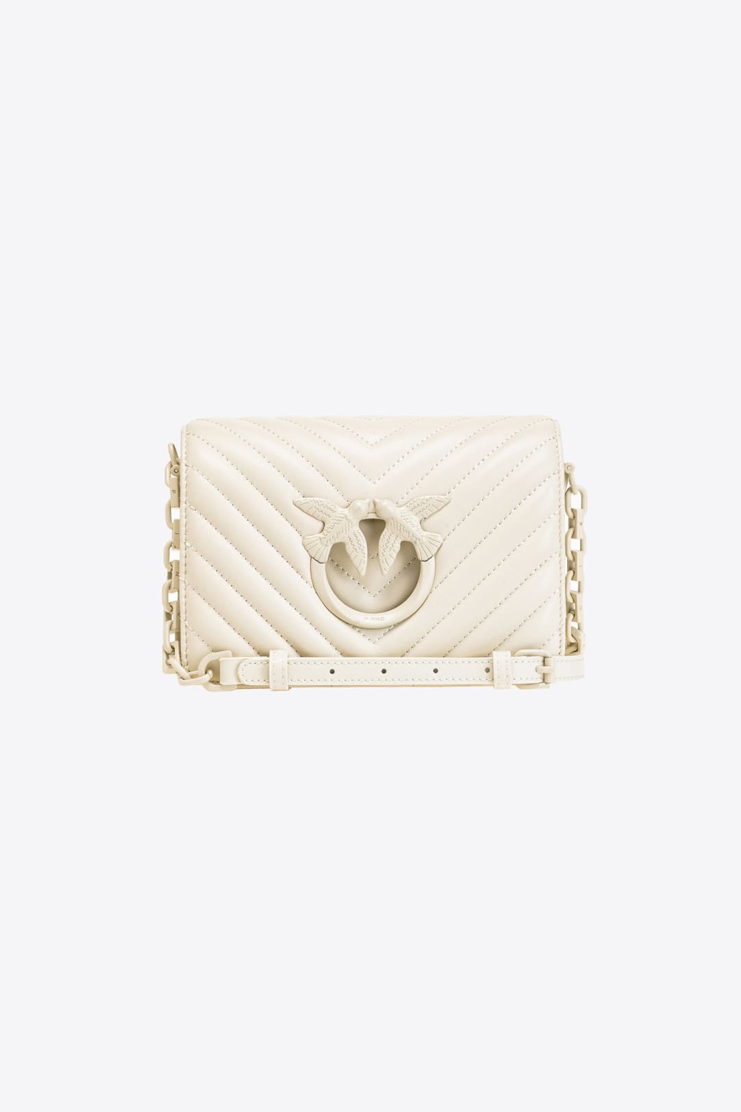 Mini Lady Love Bag Puff Chevron PINKO → Compra en línea