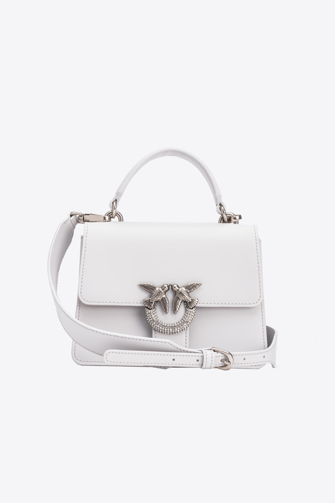 Pinko mini love bag white cheap