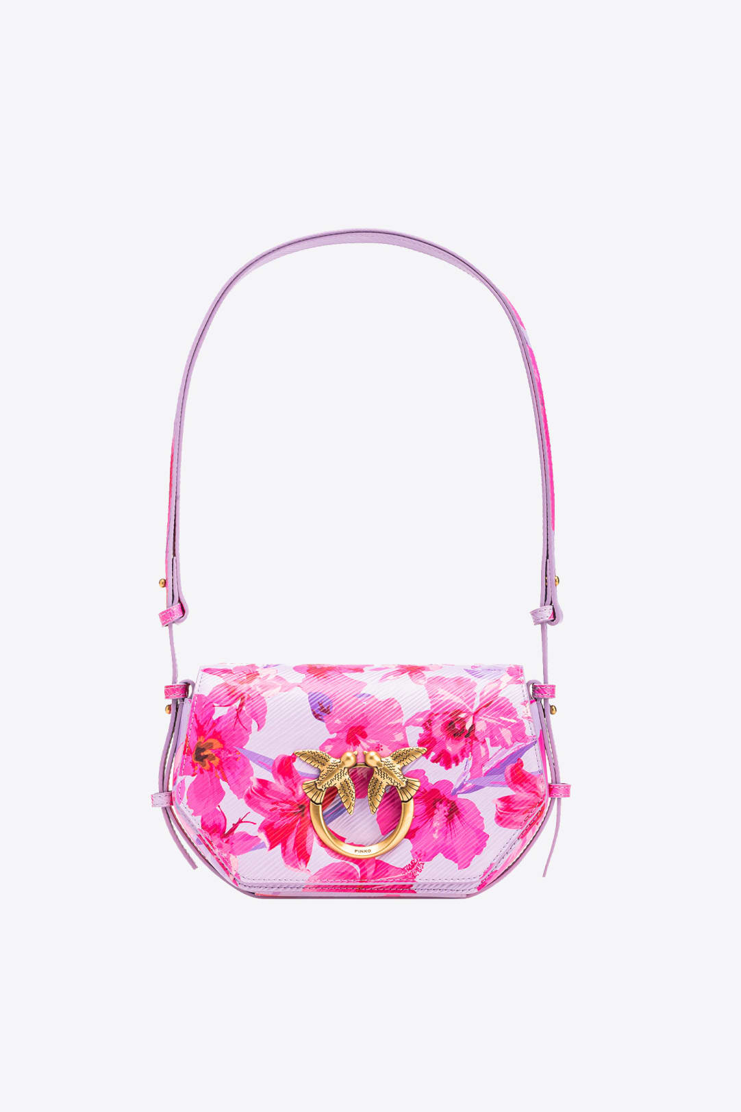Mini Love Bag Click Hexagon Tropical Flowers PINKO → Shop Online