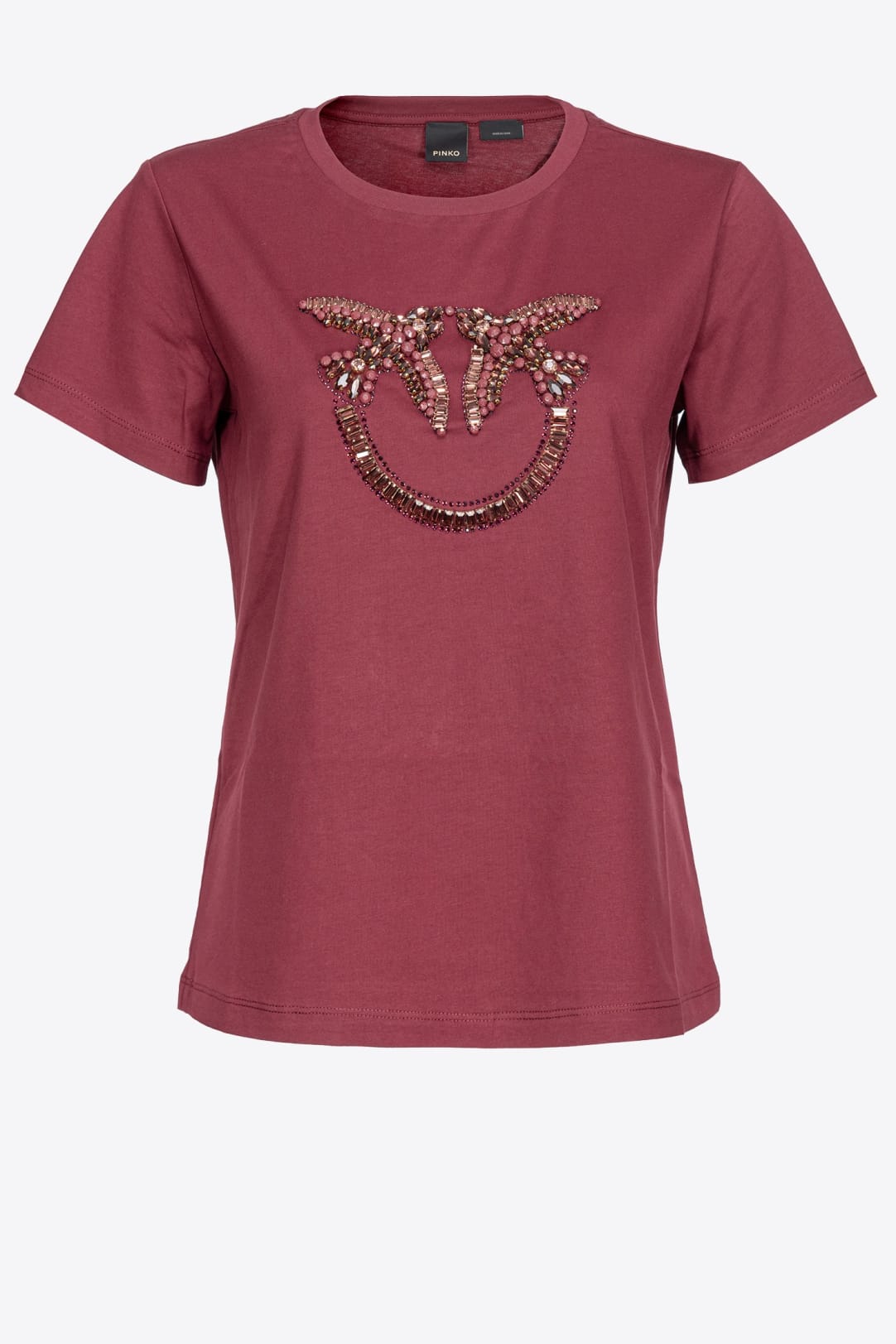 T-shirt with Love Birds embroidery PINKO → Shop Online