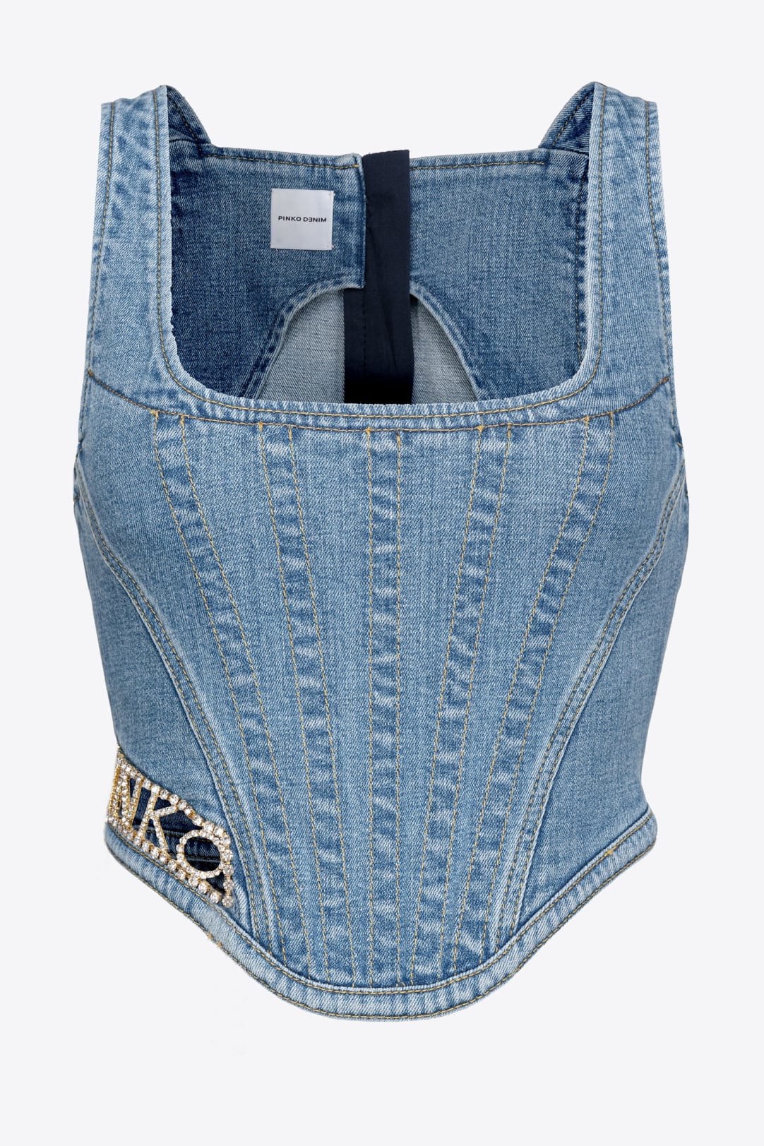 Denim Bustier Top