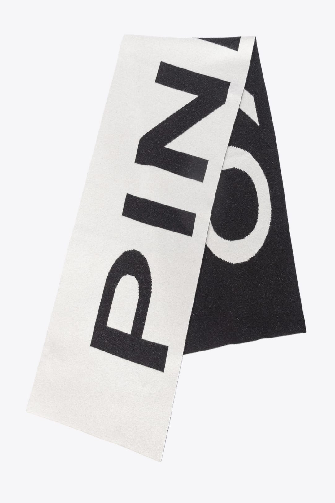 PINKO logo-print Two-Tone Scarf