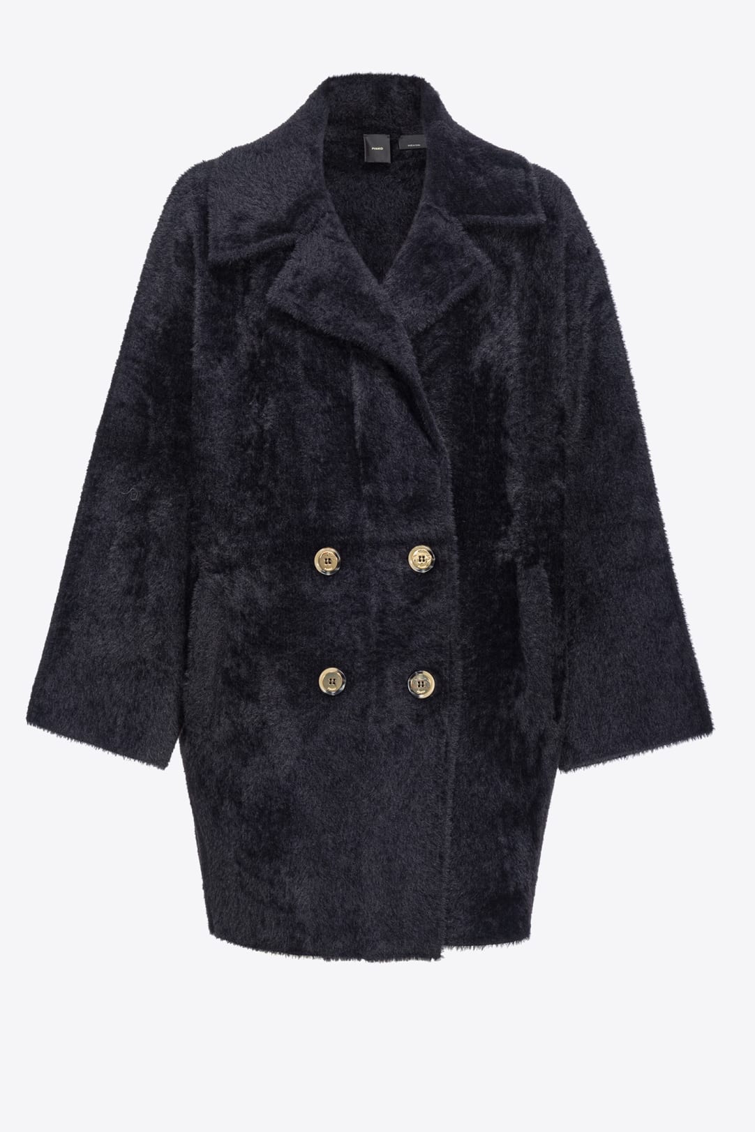 Pinko black cheap coat