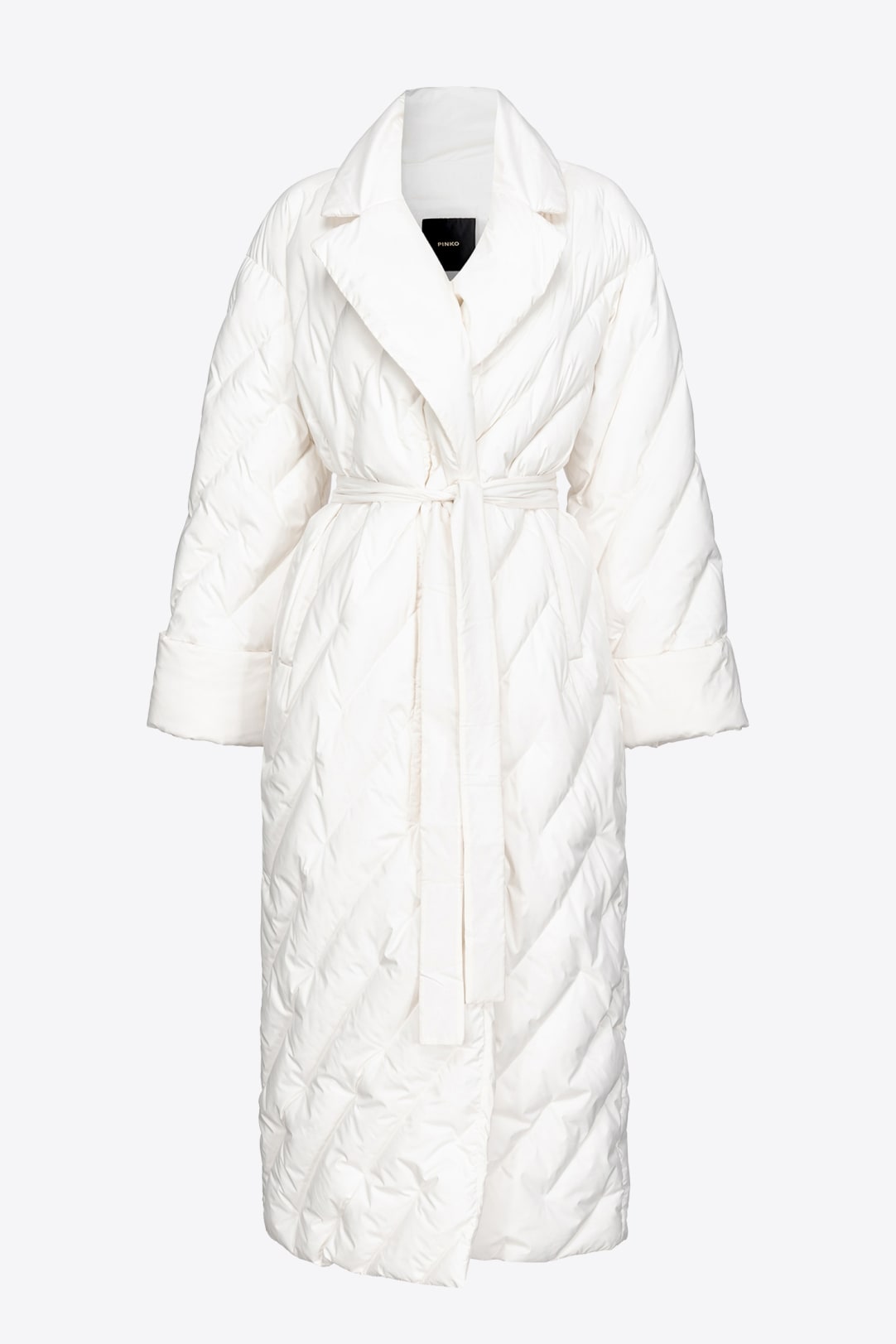 Long wraparound down jacket PINKO Shop Online